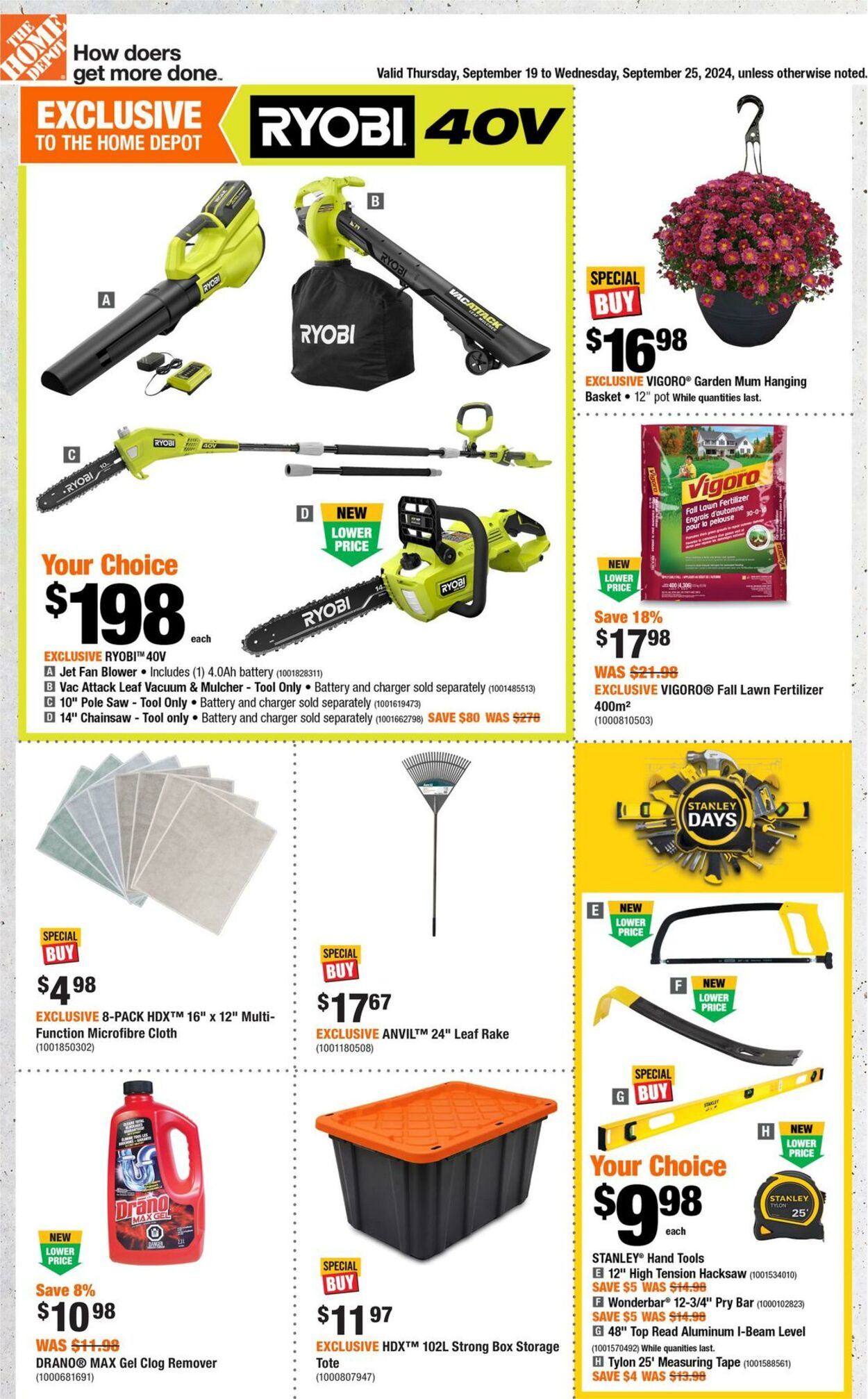 Flyer Home Depot 19.09.2024 - 25.09.2024