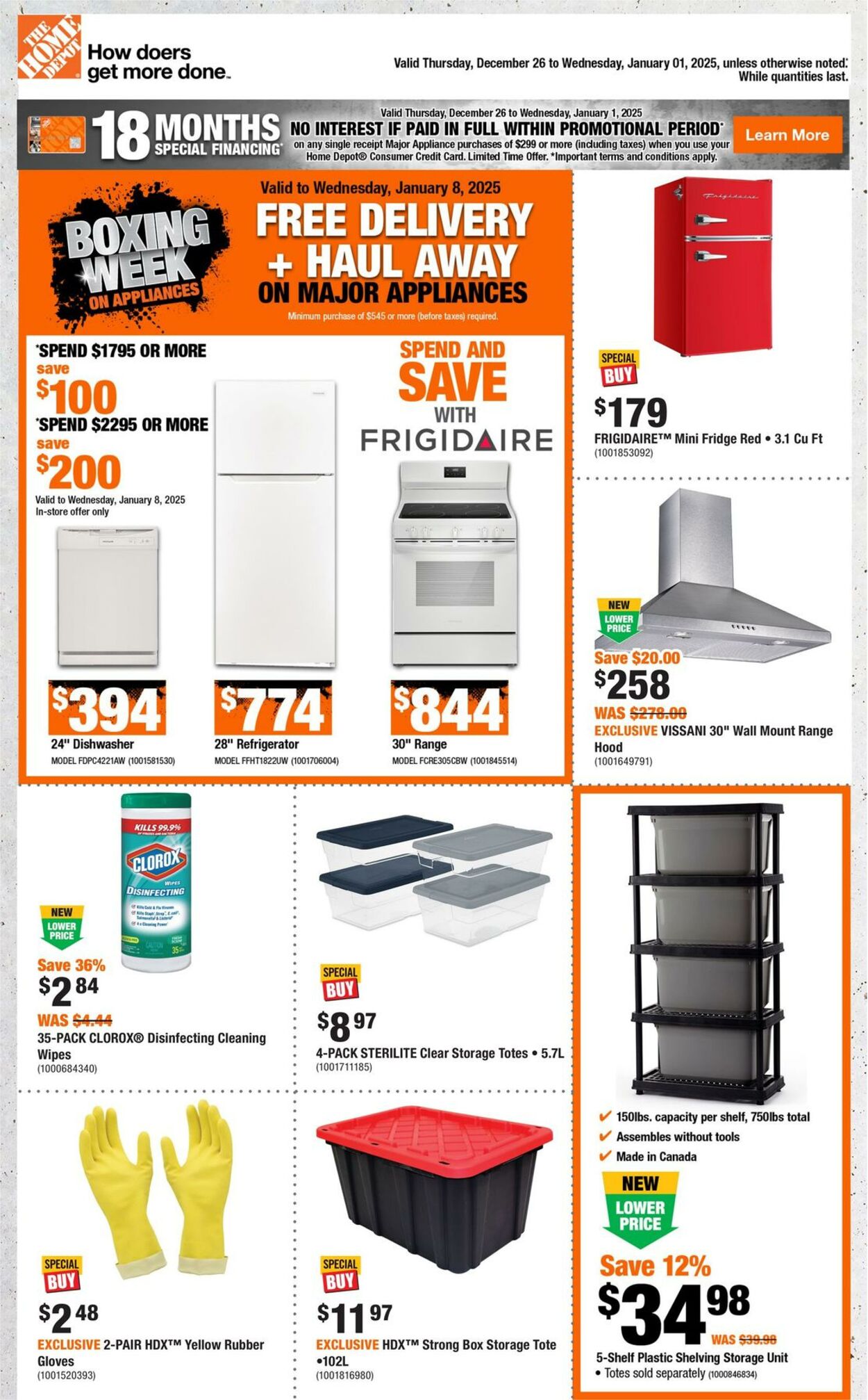 Flyer Home Depot - Weekly Flyer_CP 26 Dec 2024 - 1 Jan 2025