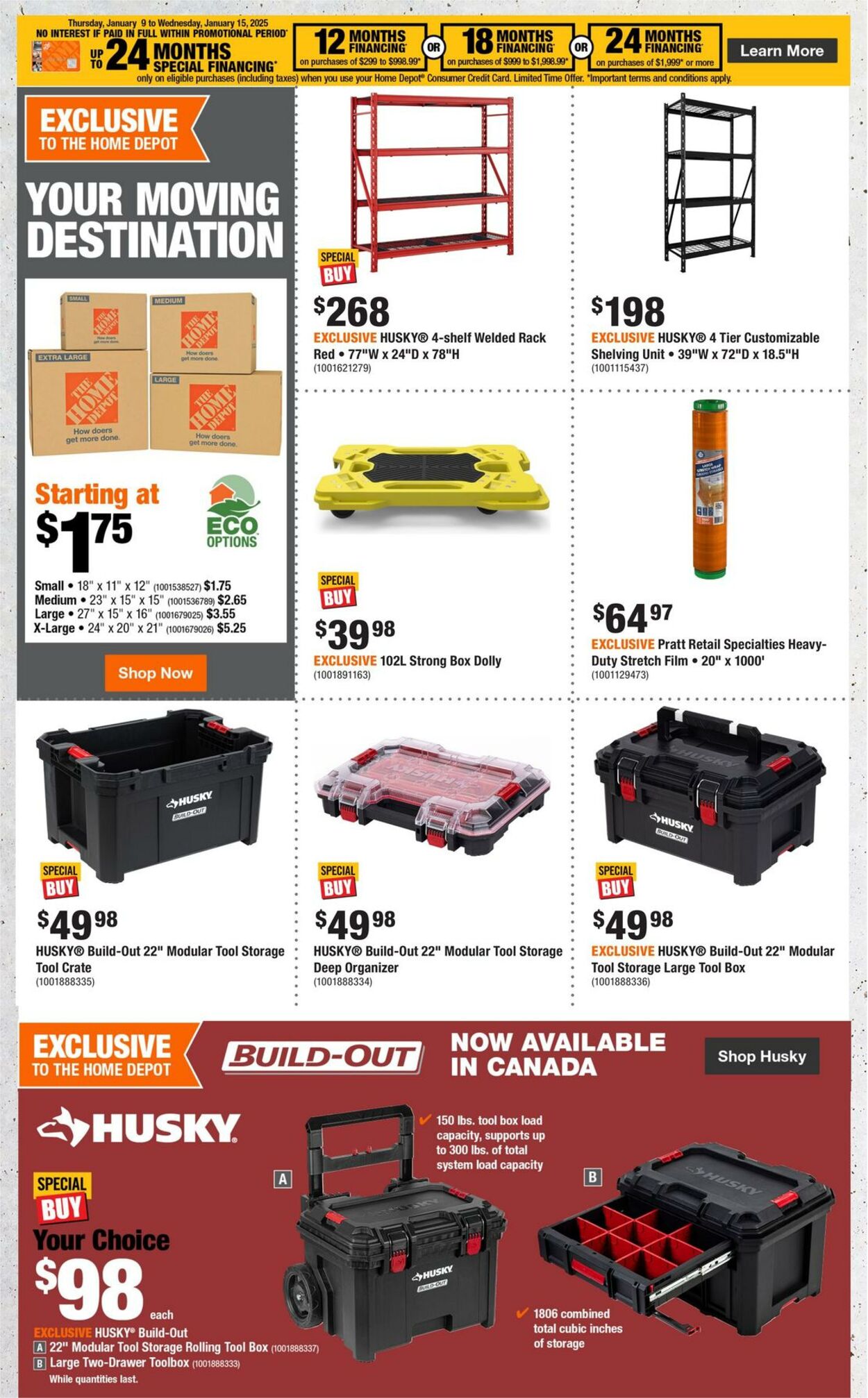 Flyer Home Depot 09.01.2025 - 15.01.2025