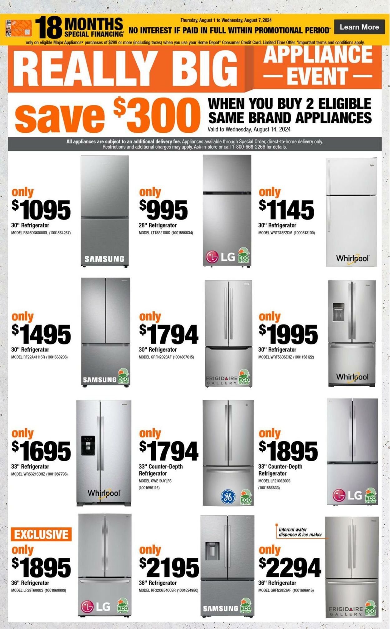 Flyer Home Depot 01.08.2024 - 07.08.2024