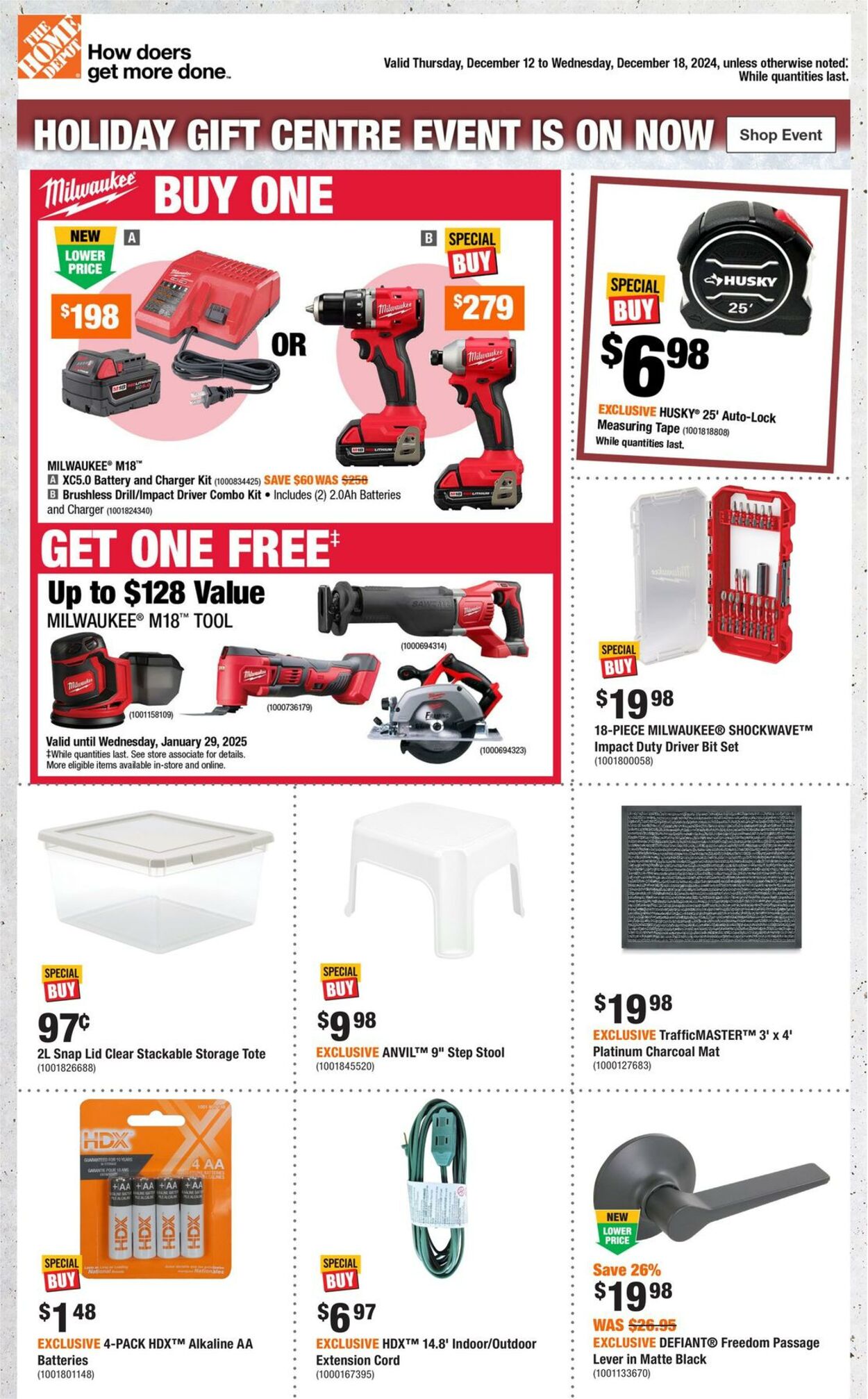 Flyer Home Depot - Weekly Flyer_CP 12 Dec 2024 - 18 Dec 2024