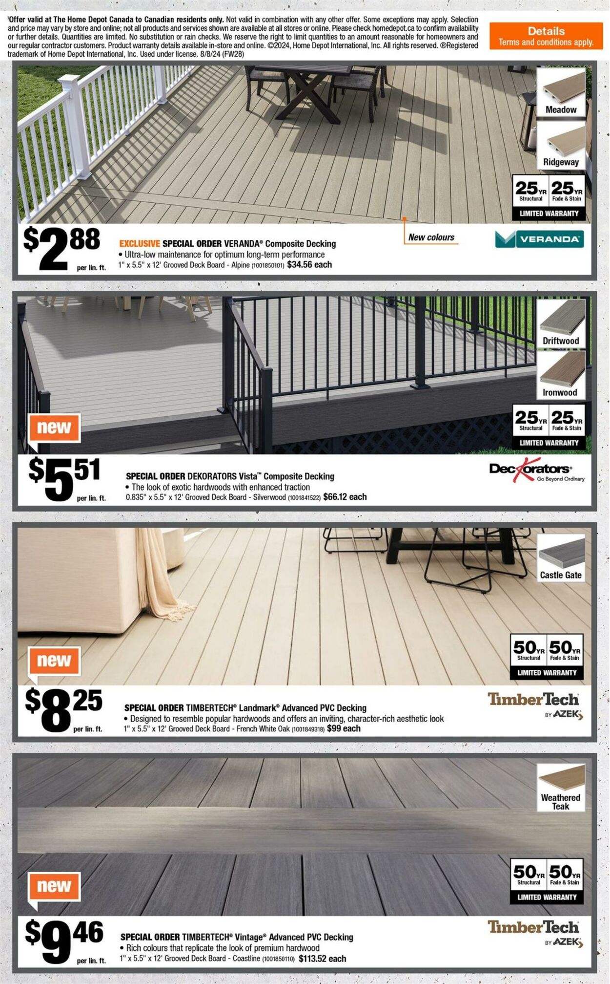 Flyer Home Depot 08.08.2024 - 14.08.2024