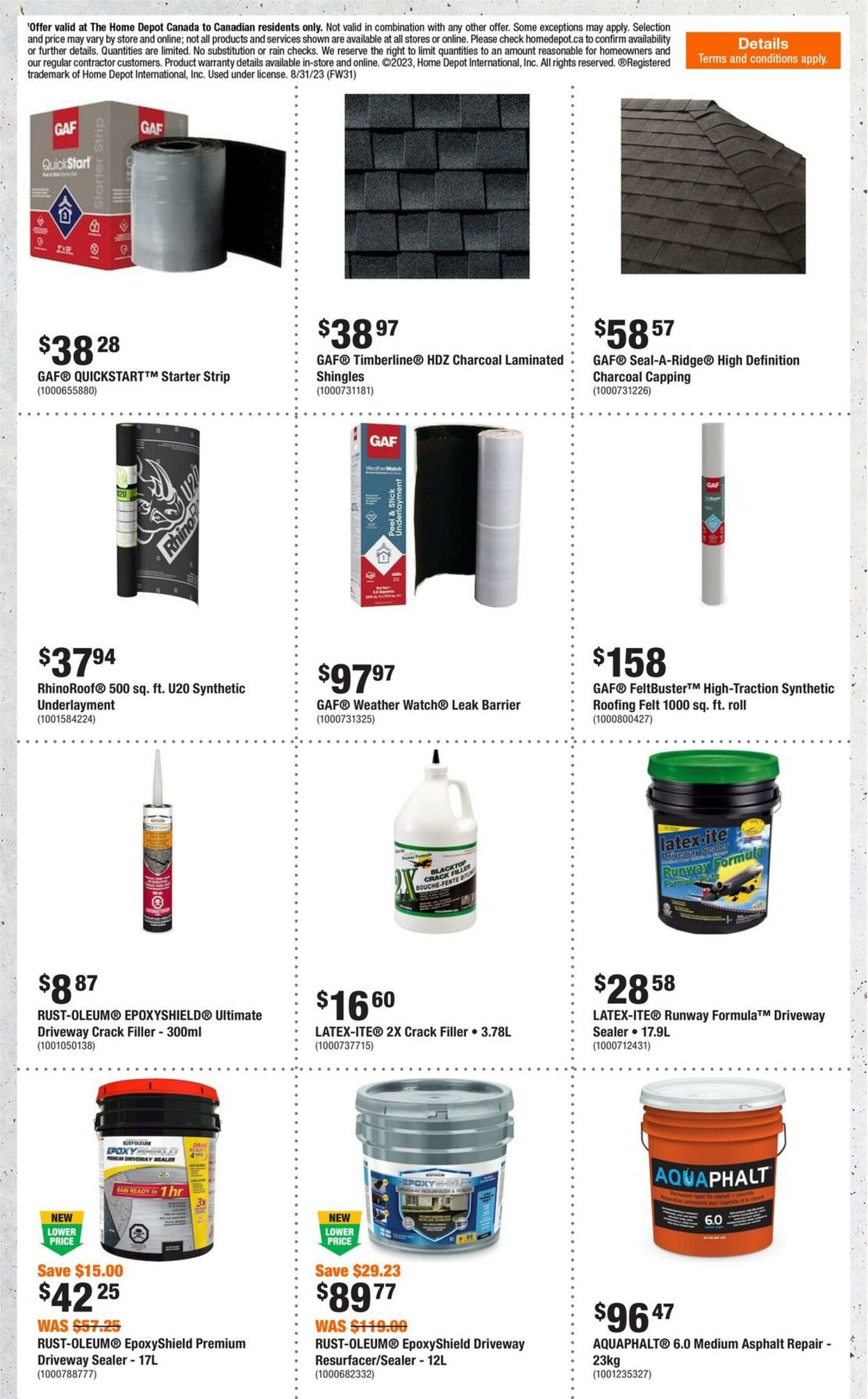 Flyer Home Depot 31.08.2023 - 06.09.2023