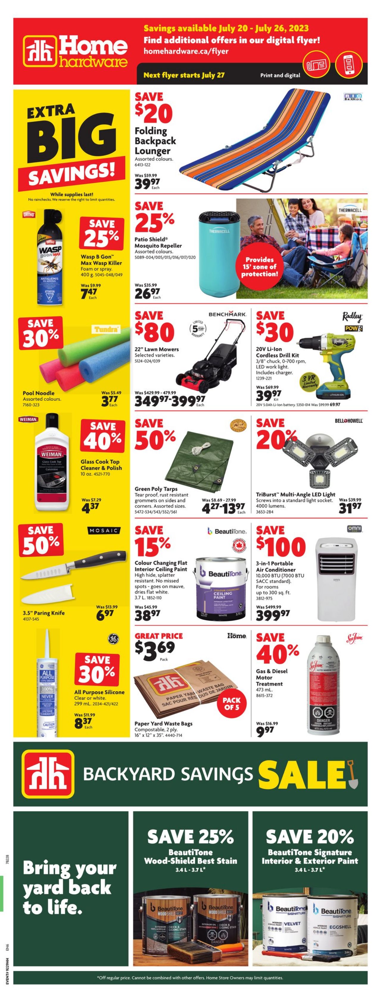 Flyer Home Hardware 20.07.2023 - 26.07.2023