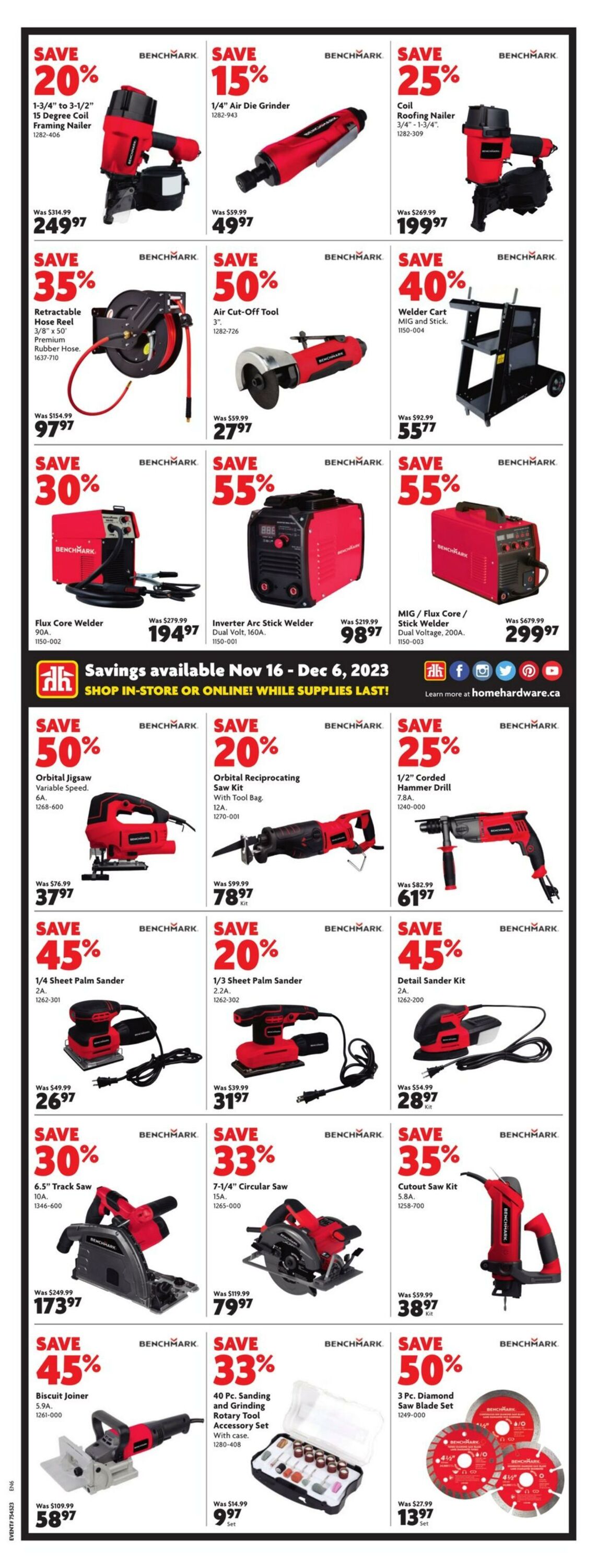 Flyer Home Hardware 16.11.2023 - 29.11.2023