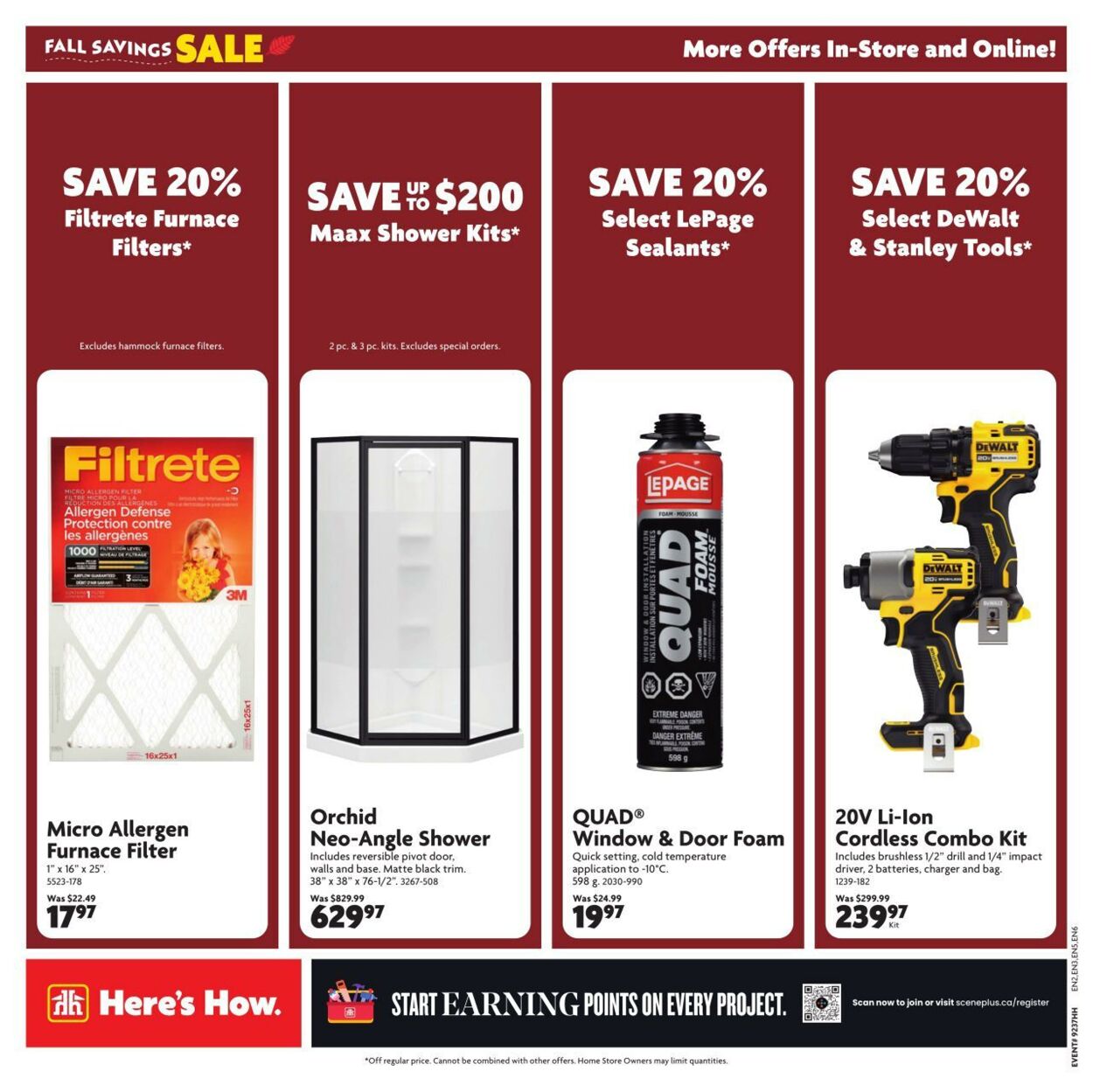 Flyer Home Hardware 12.09.2024 - 25.09.2024