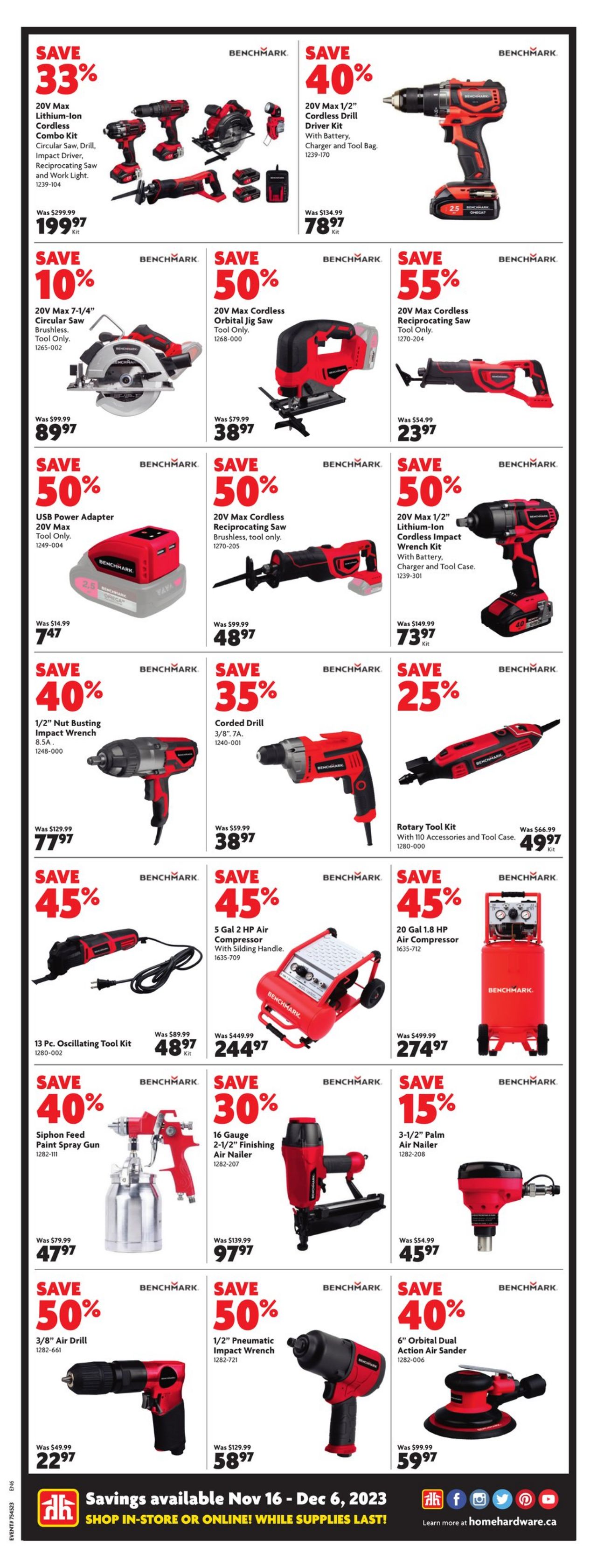 Flyer Home Hardware 30.11.2023 - 06.12.2023