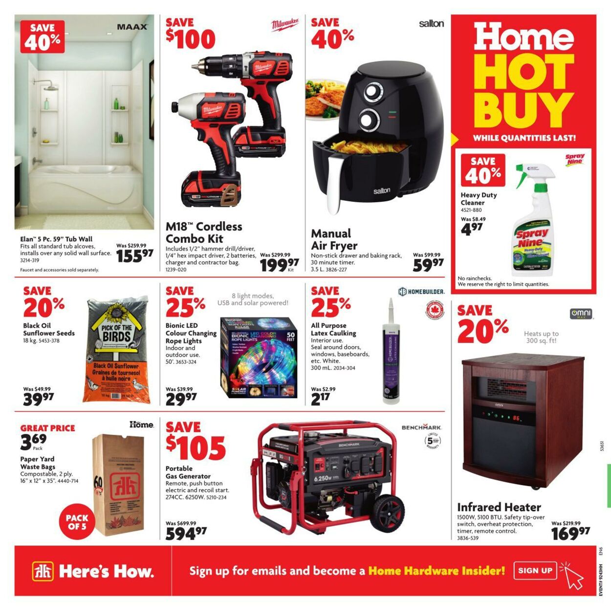 Flyer Home Hardware 24.10.2024 - 30.10.2024