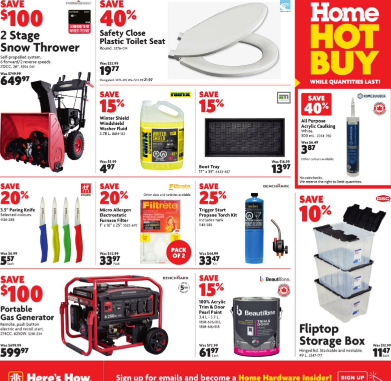 Flyer Home Hardware 02.01.2025 - 15.01.2025