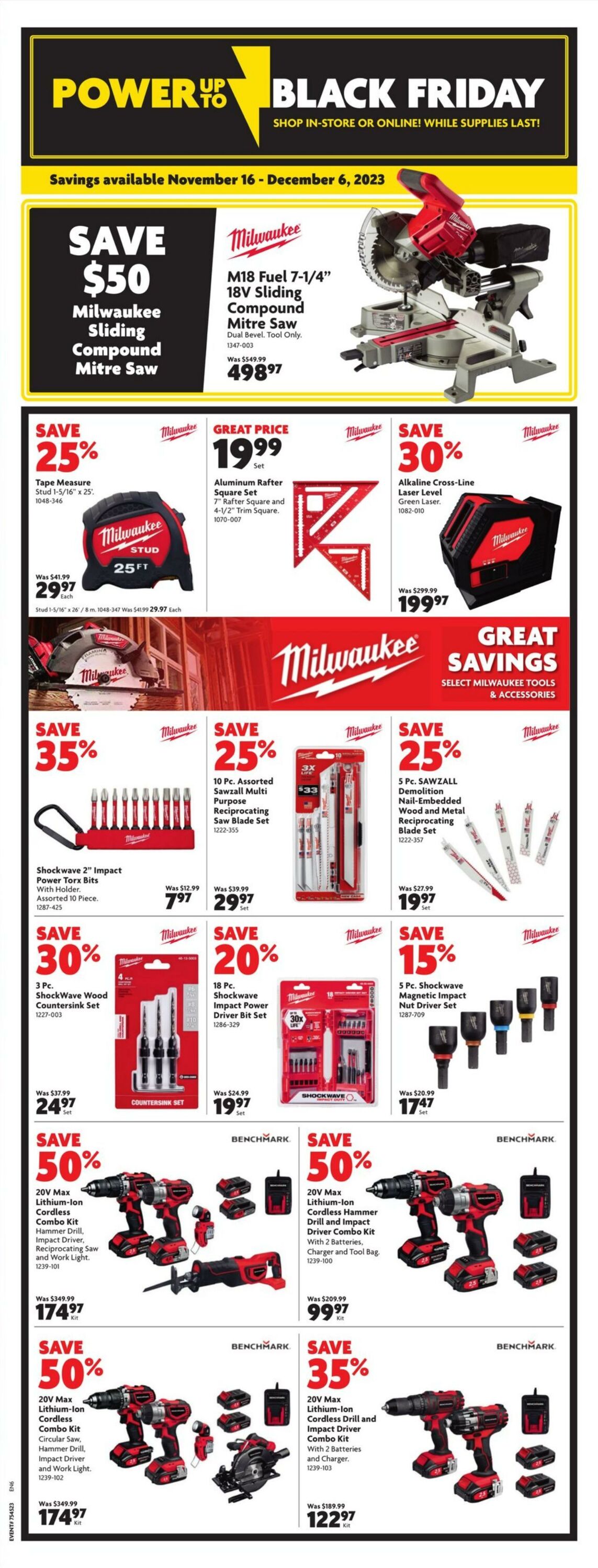 Flyer Home Hardware 16.11.2023 - 22.11.2023