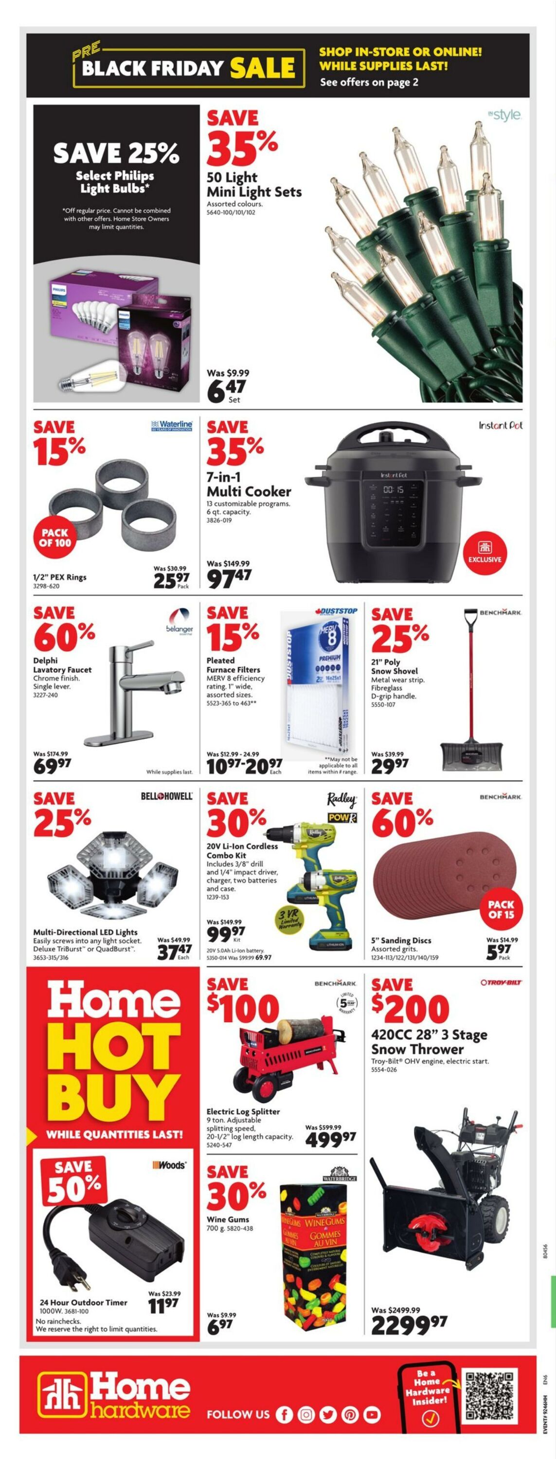 Flyer Home Hardware 16.11.2023 - 22.11.2023