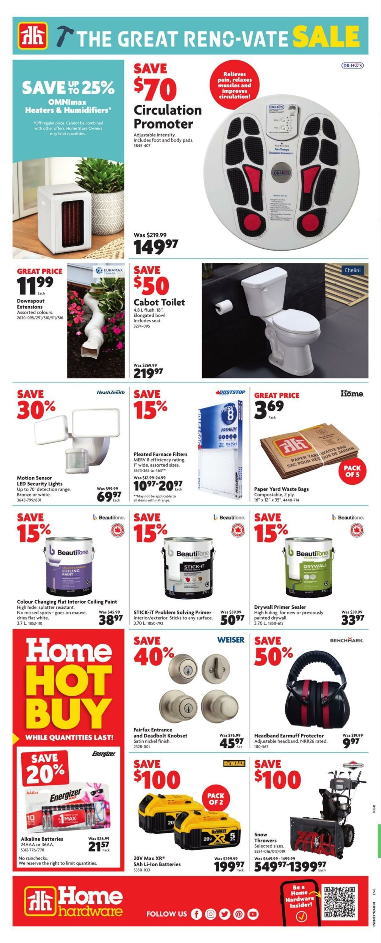 Flyer Home Hardware 26.10.2023 - 01.11.2023