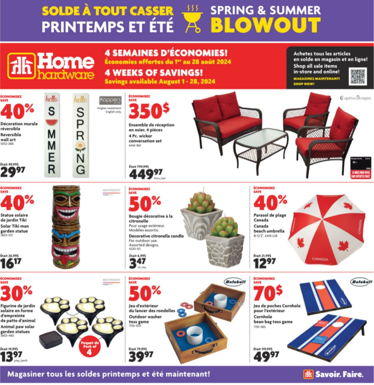 Flyer Home Hardware 01.08.2024 - 28.08.2024