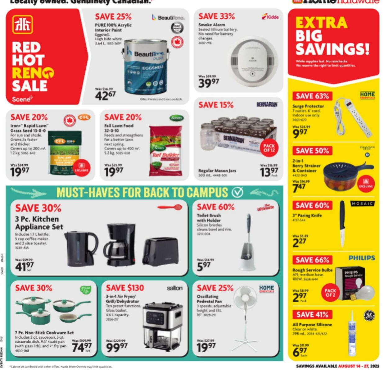 Flyer Home Hardware 14.08.2025 - 27.08.2025