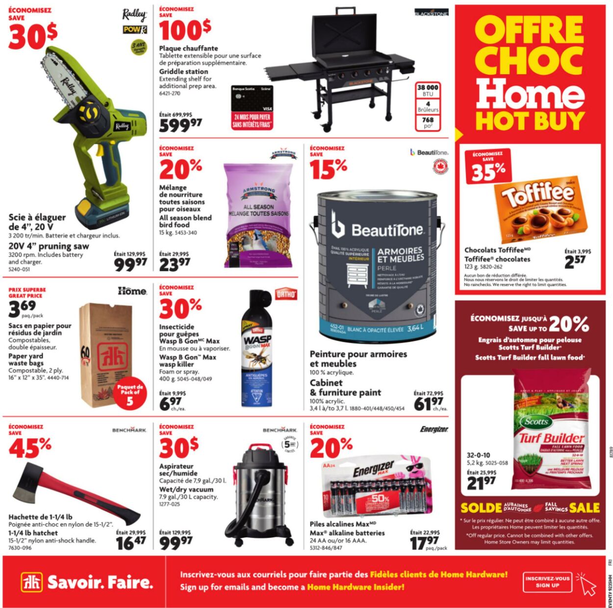 Flyer Home Hardware 29.08.2024 - 11.09.2024