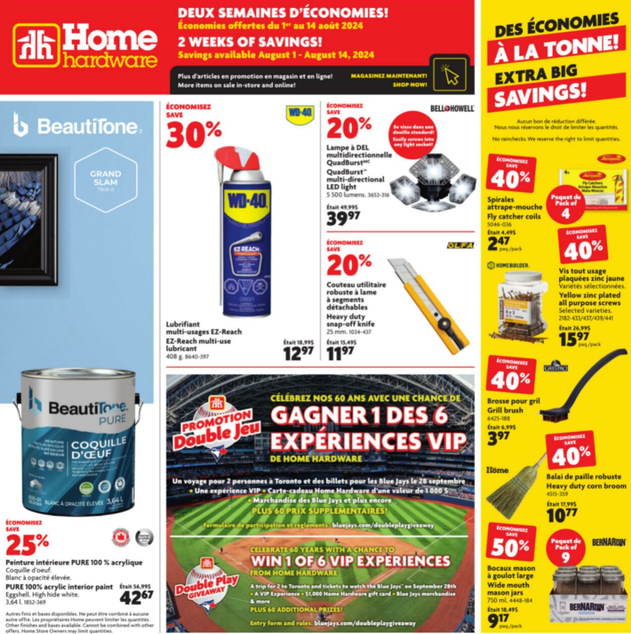 Flyer Home Hardware 01.08.2024 - 14.08.2024