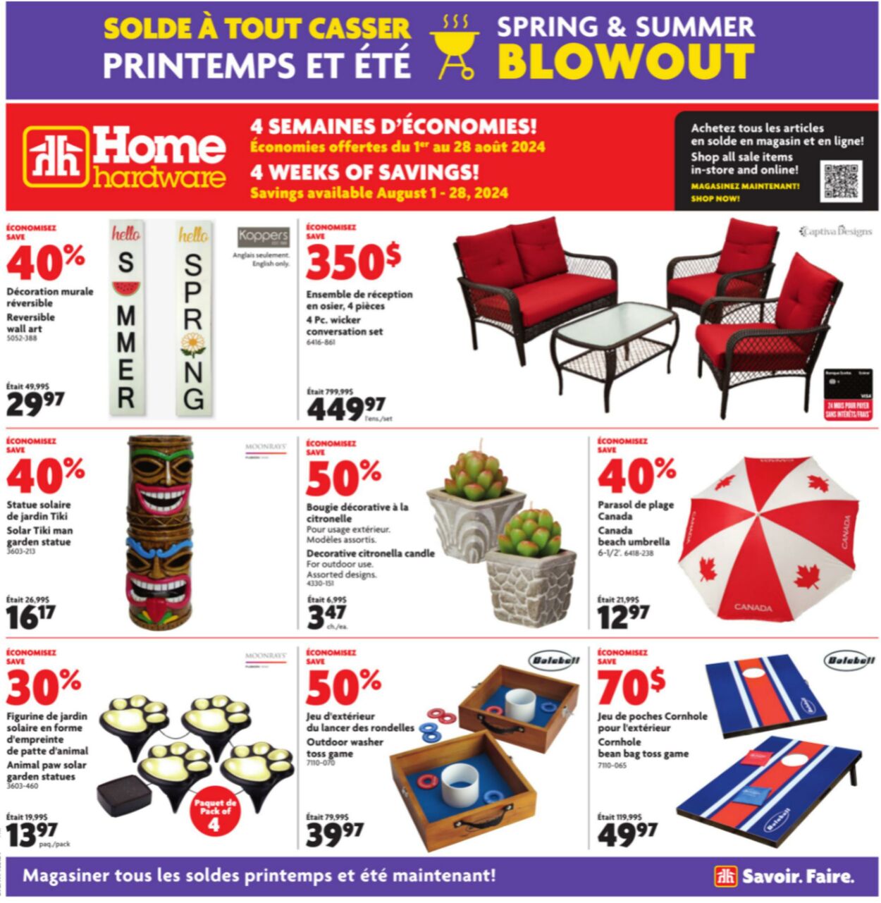 Flyer Home Hardware 01.08.2024 - 14.08.2024