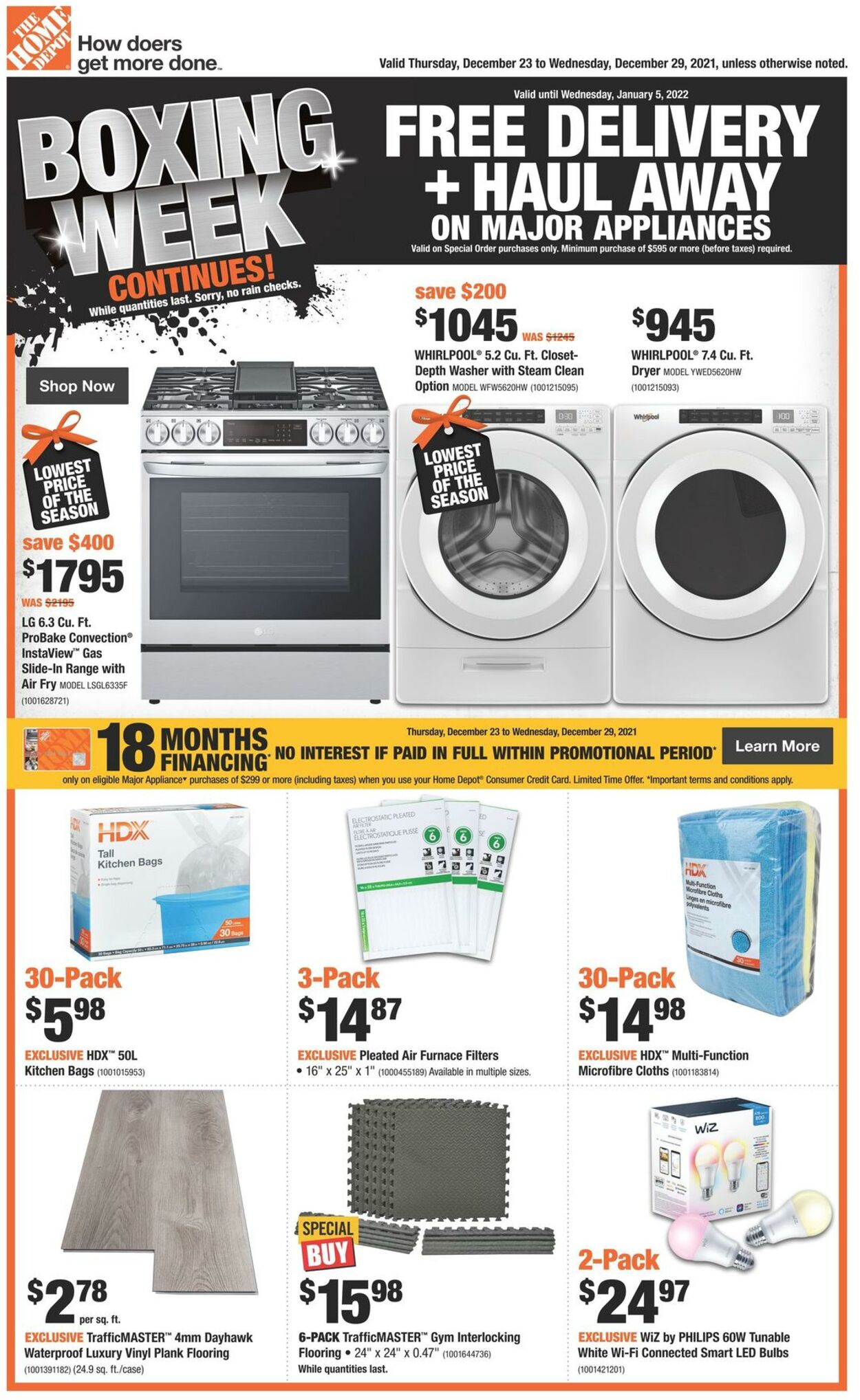 Flyer Home Depot 23.12.2021 - 29.12.2021