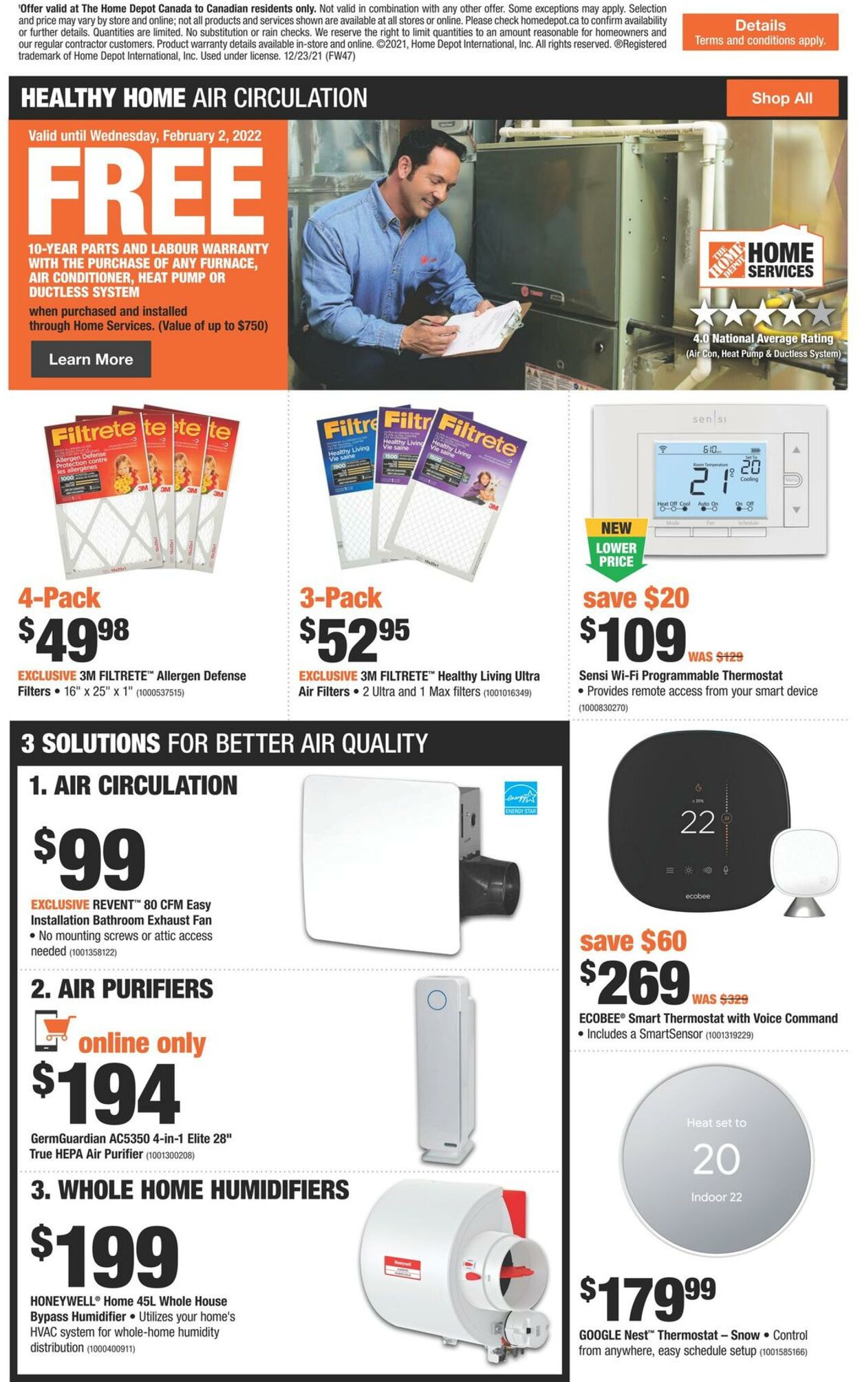 Flyer Home Depot 23.12.2021 - 29.12.2021