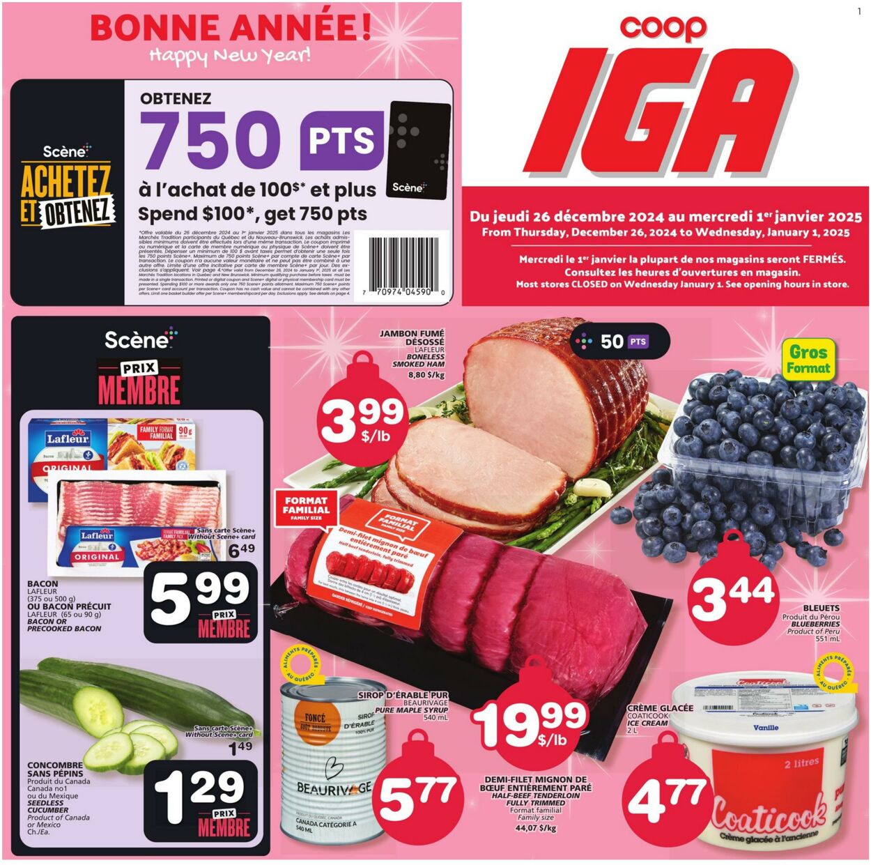 IGA Promotional flyers