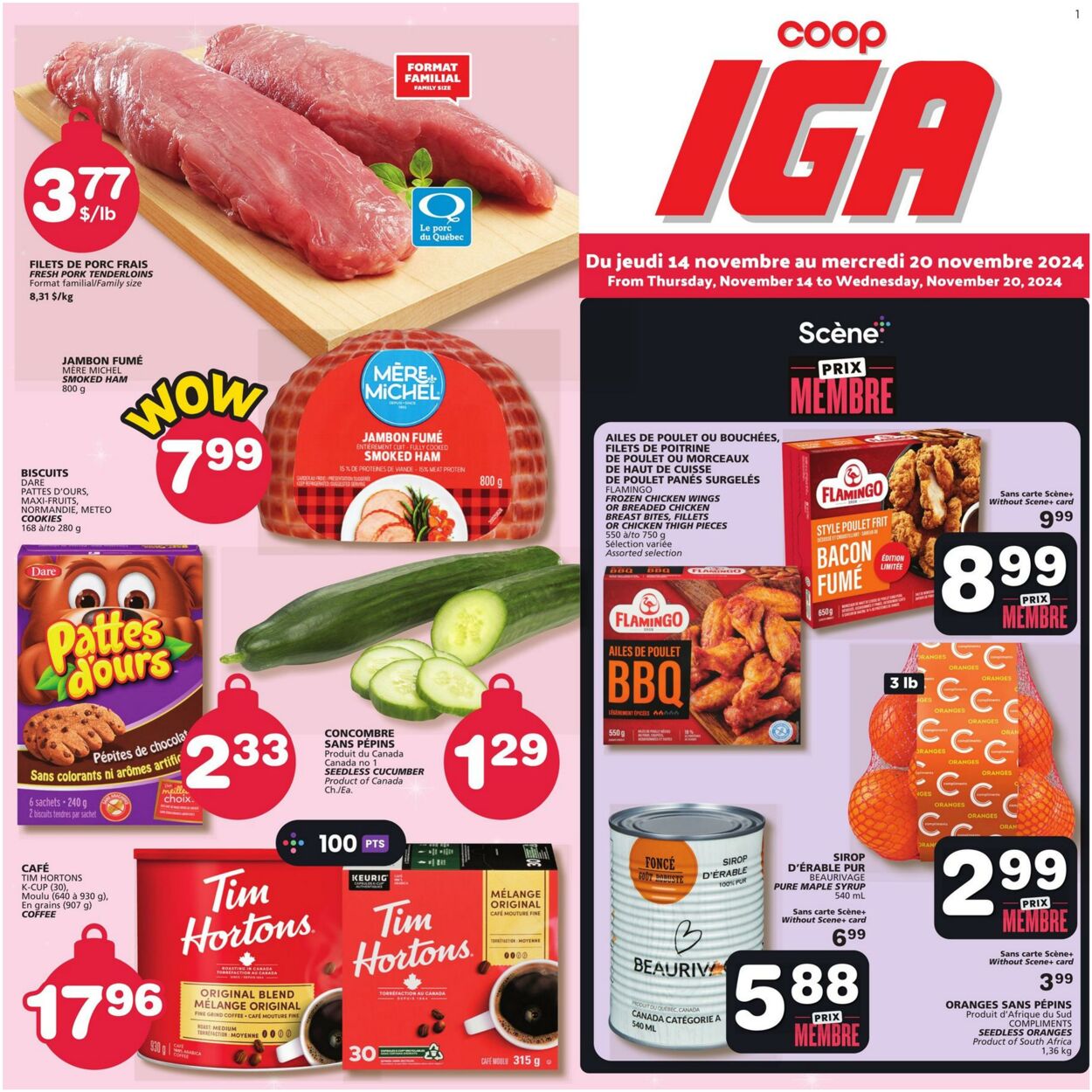 IGA Promotional flyers