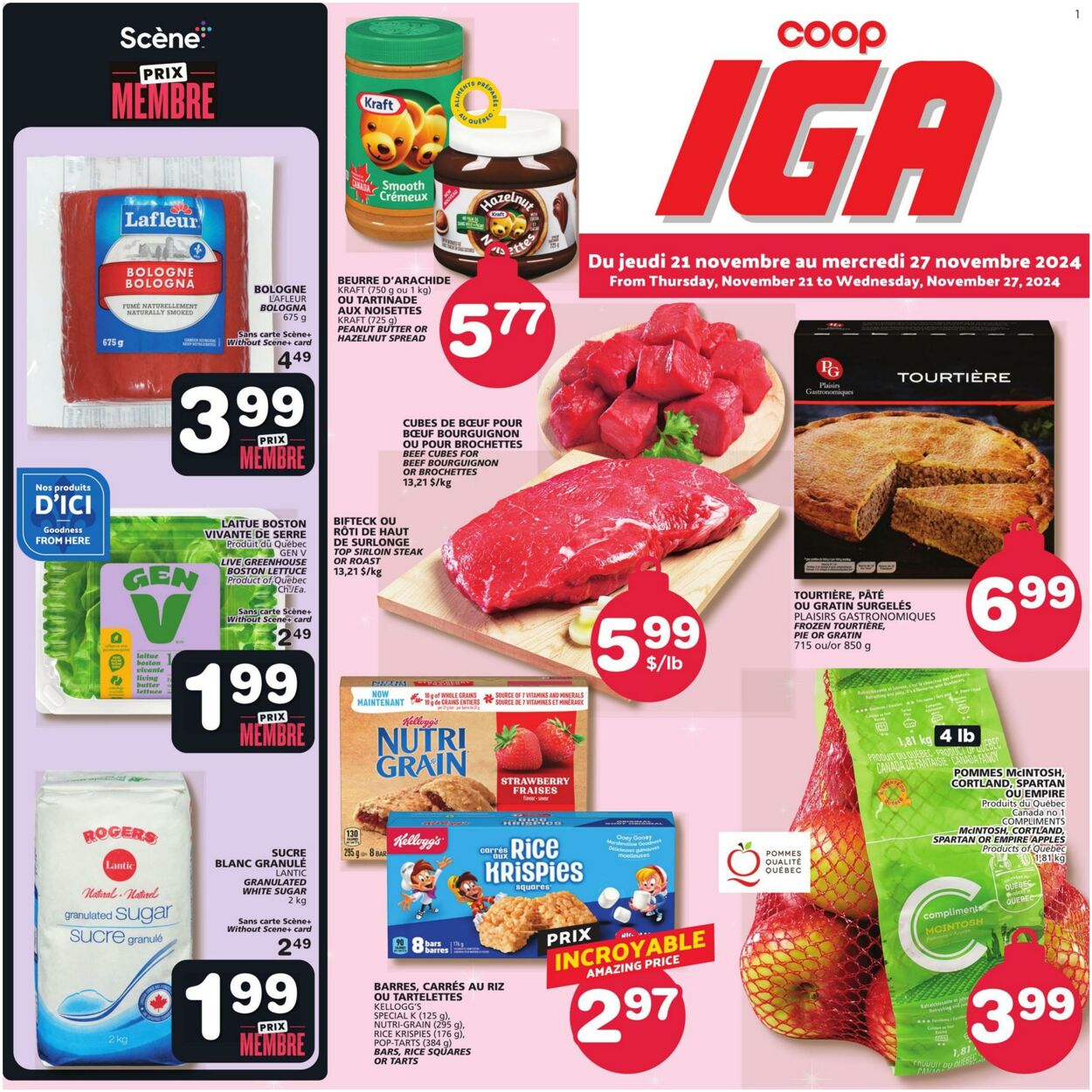 IGA Promotional flyers