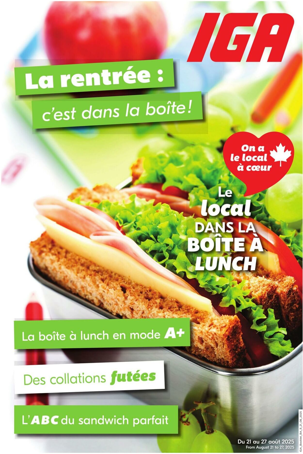Flyer IGA 21.08.2025 - 27.08.2025