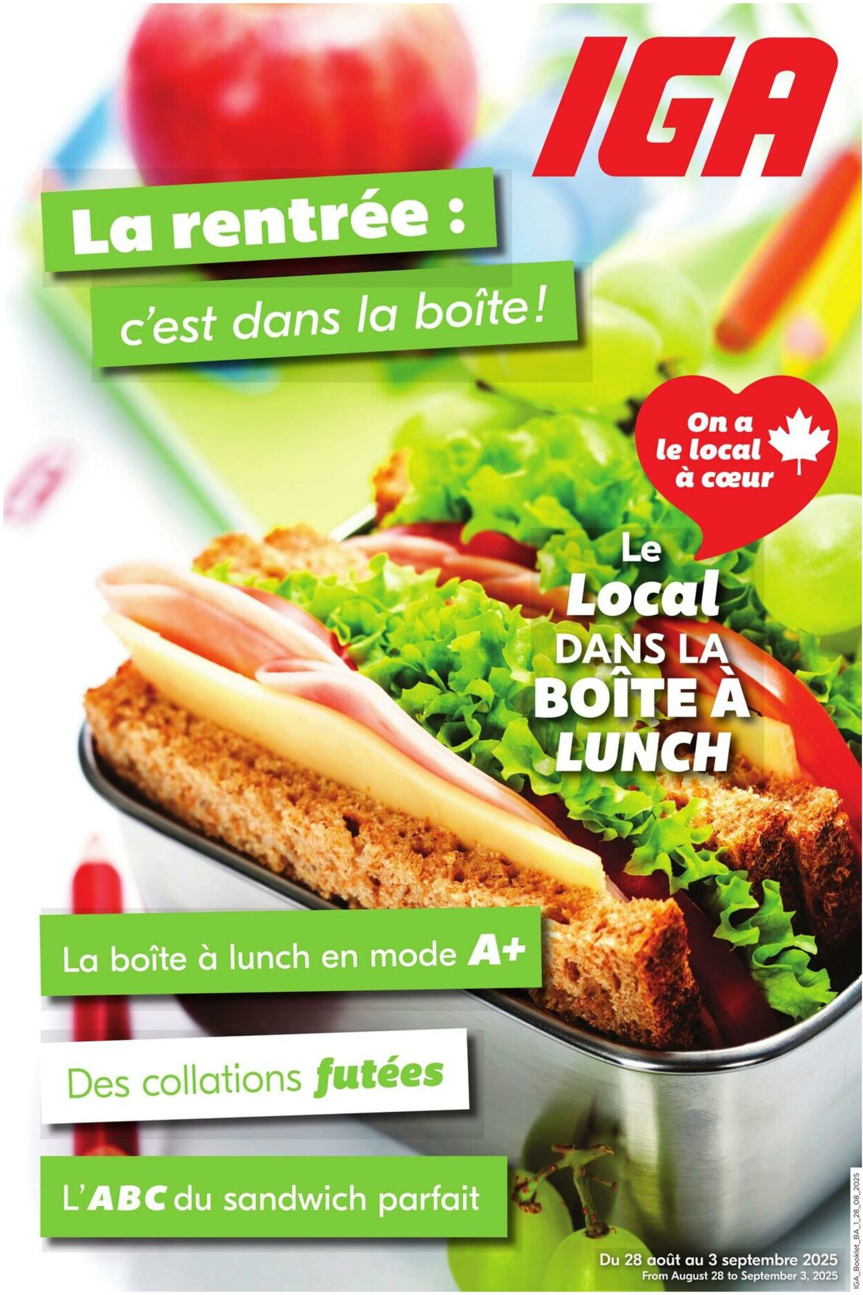 Flyer IGA 28.08.2025 - 03.09.2025
