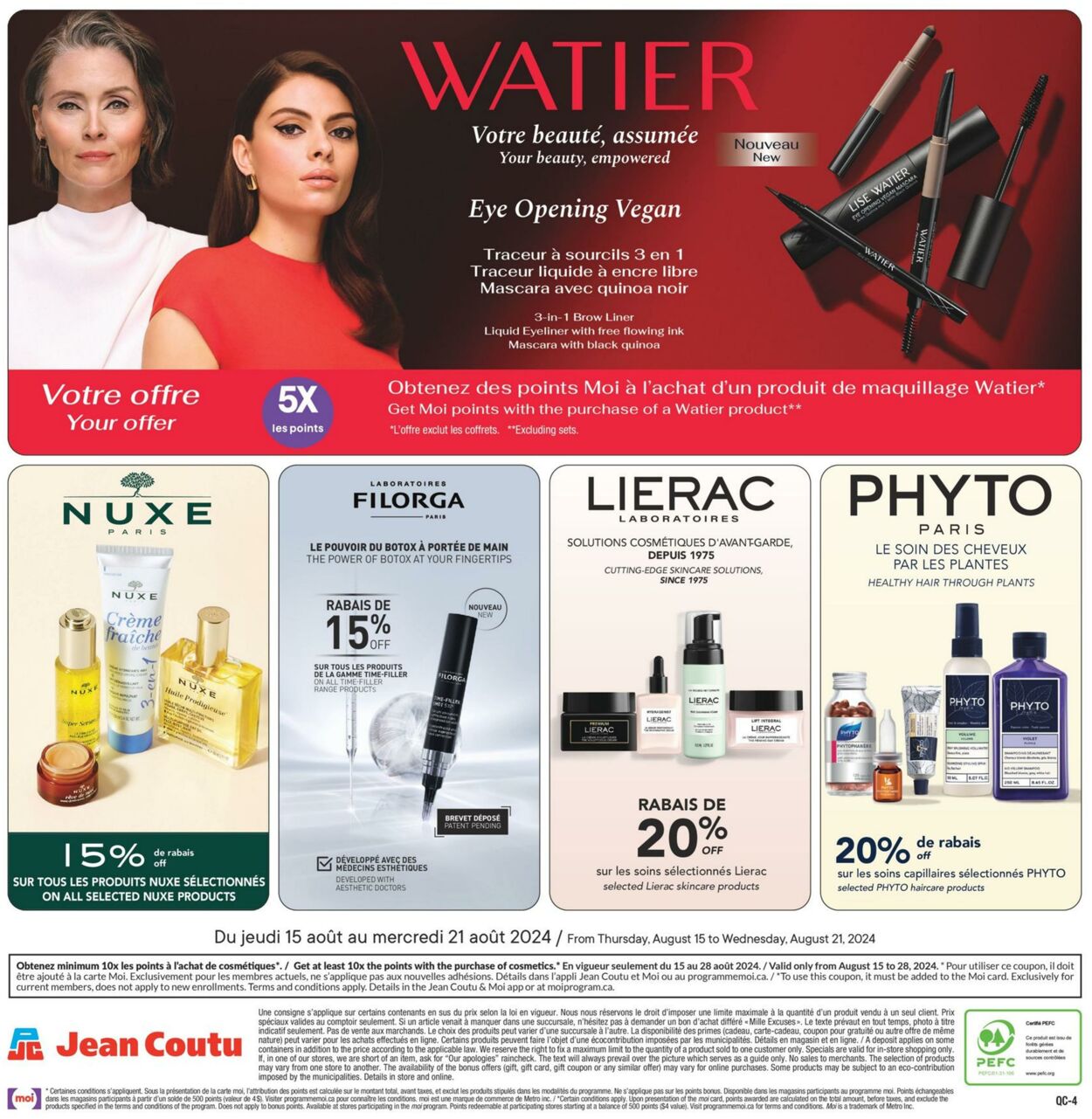 Flyer Jean Coutu 15.08.2024 - 21.08.2024