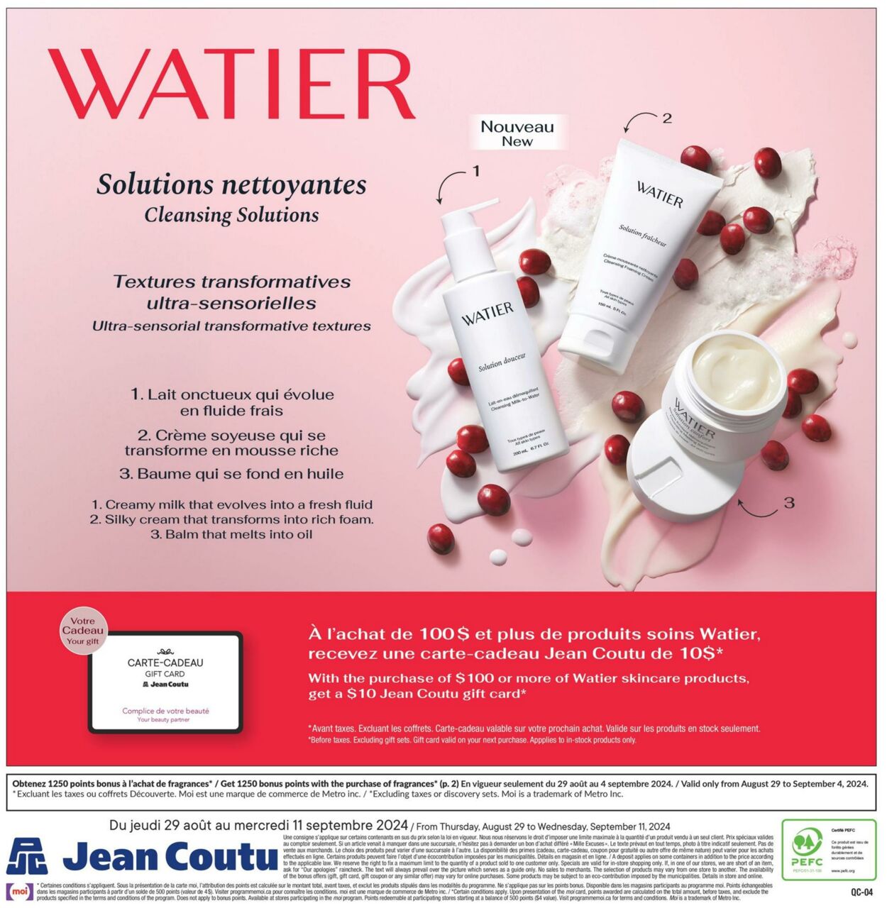 Flyer Jean Coutu 29.08.2024 - 11.09.2024