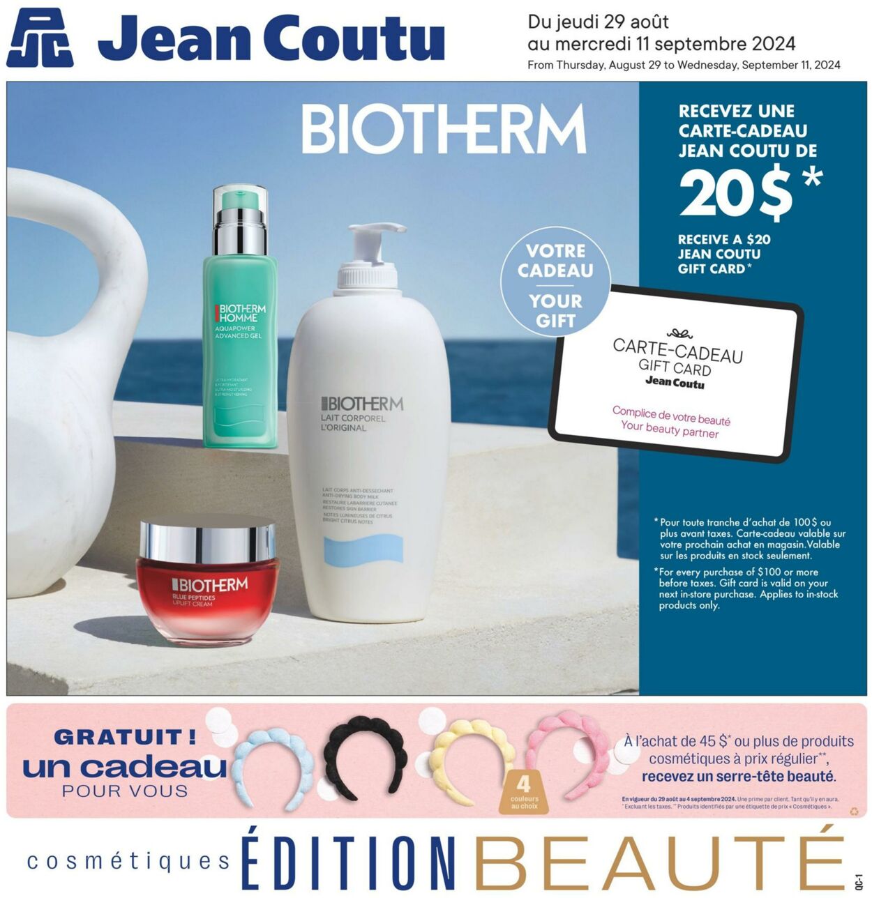 Flyer Jean Coutu 29.08.2024 - 11.09.2024