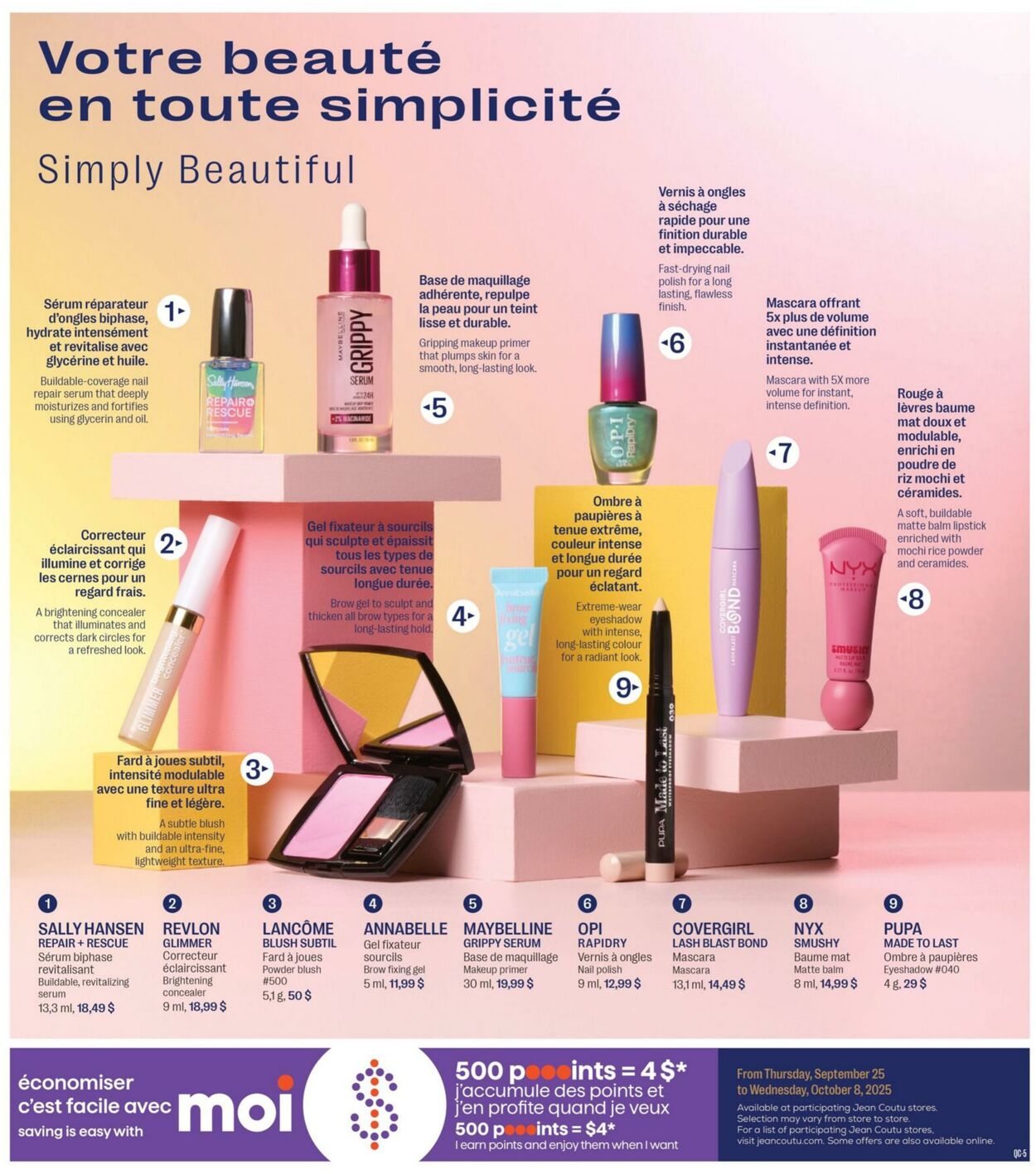 Flyer Jean Coutu 25.09.2025 - 08.10.2025
