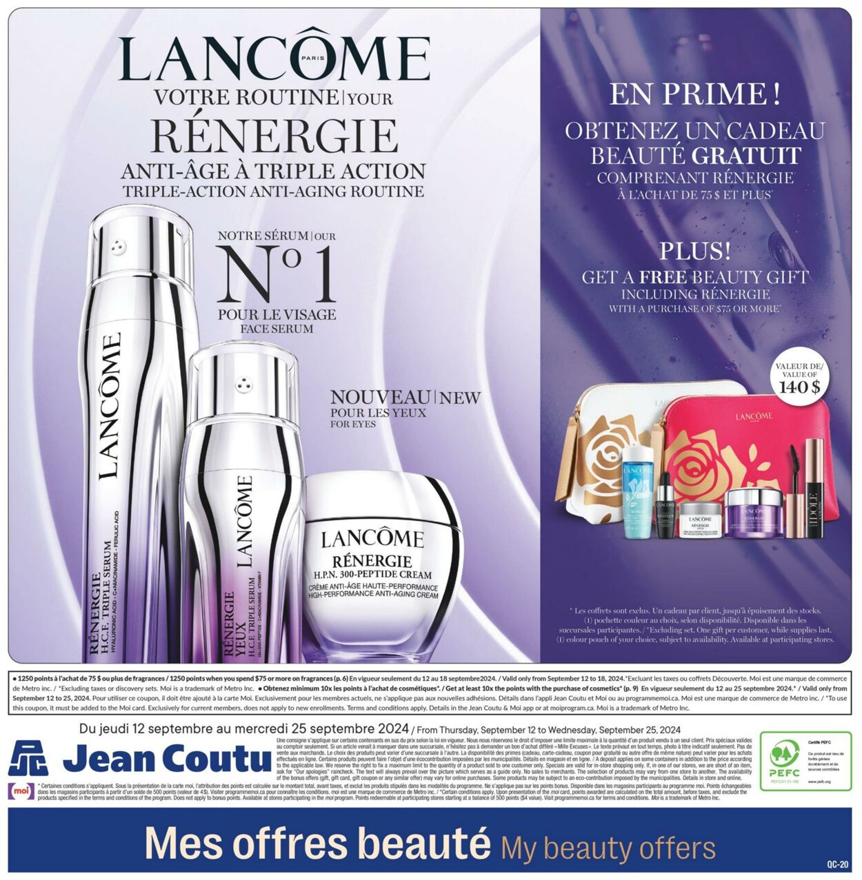 Flyer Jean Coutu 12.09.2024 - 25.09.2024