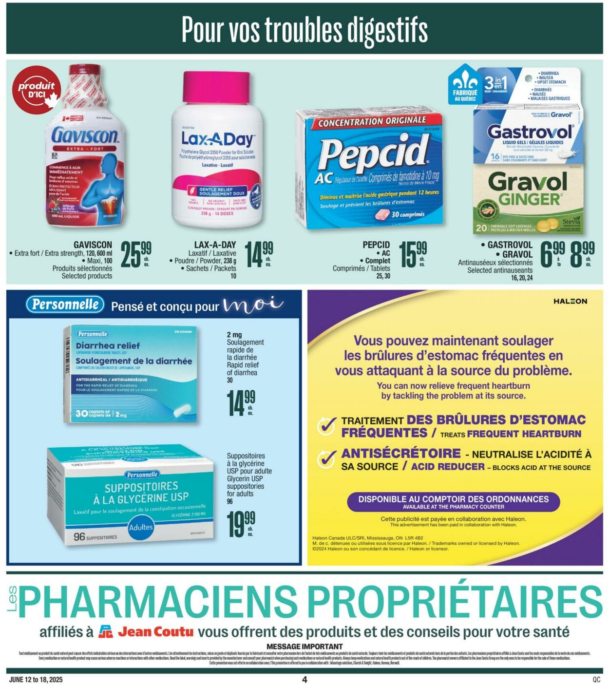 Flyer Jean Coutu 12.06.2025 - 18.06.2025