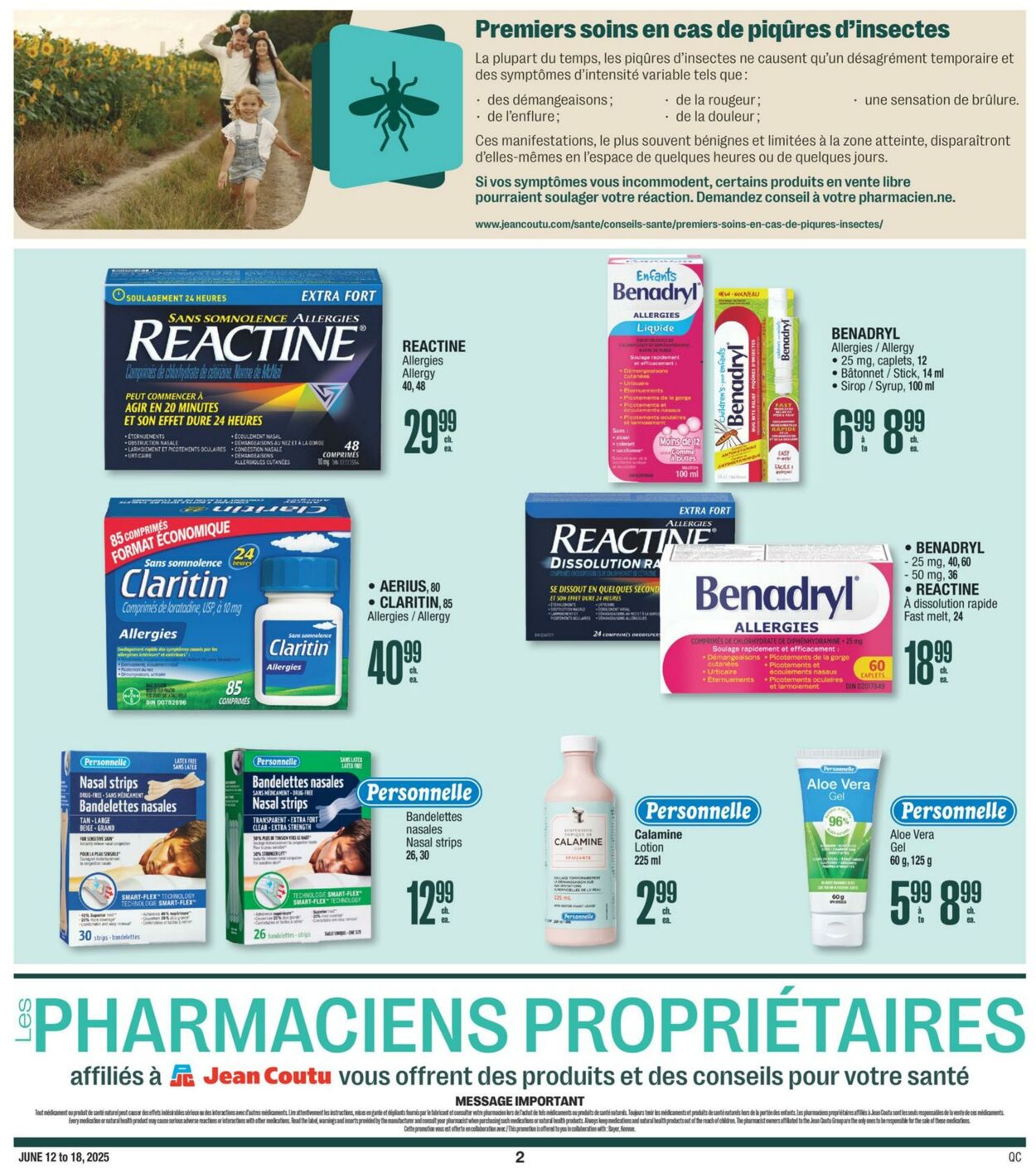 Flyer Jean Coutu 12.06.2025 - 18.06.2025