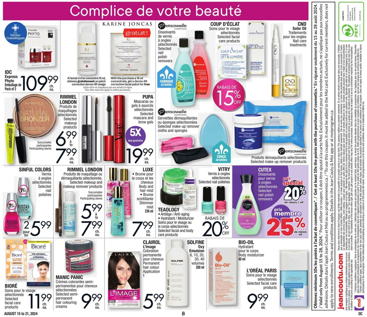 Flyer Jean Coutu 15.08.2024 - 21.08.2024