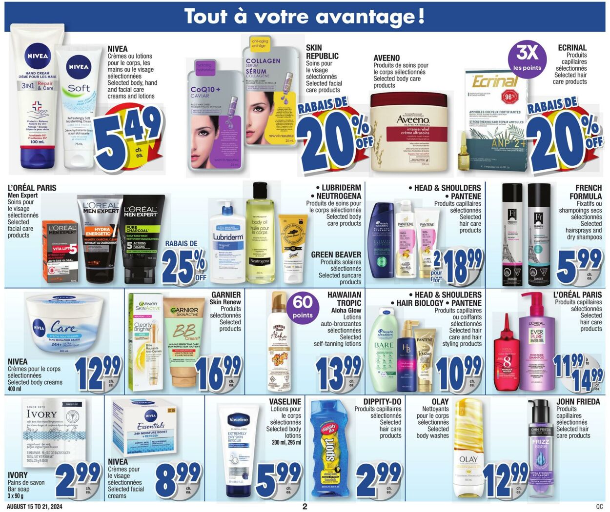 Flyer Jean Coutu 15.08.2024 - 21.08.2024