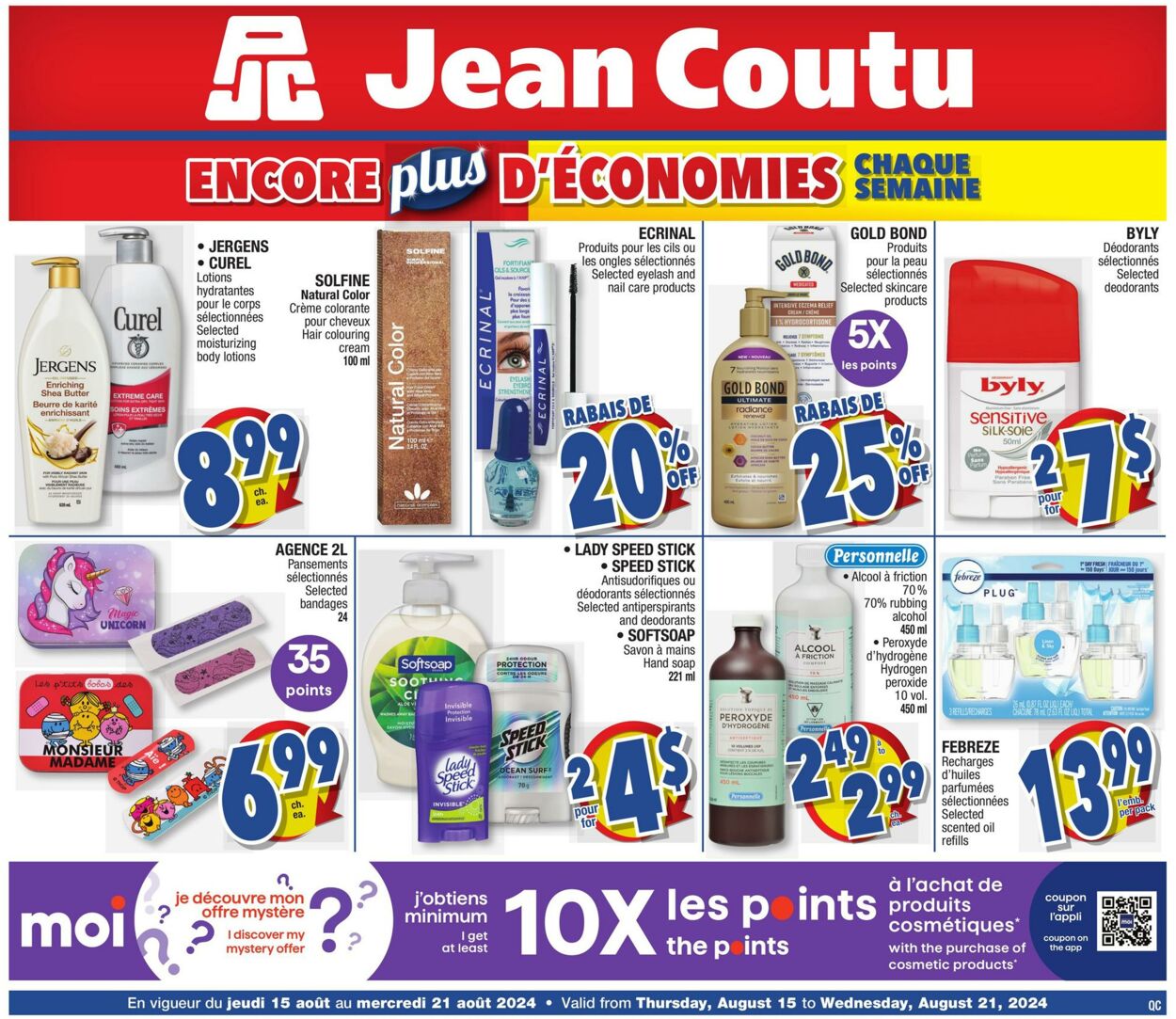 Flyer Jean Coutu 15.08.2024 - 21.08.2024