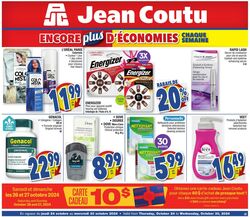 Flyer Jean Coutu 12.10.2023 - 19.10.2023