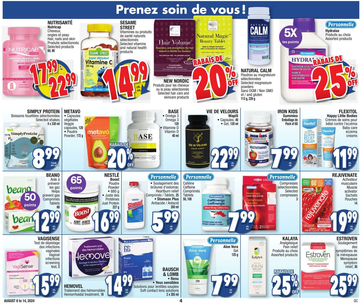 Flyer Jean Coutu 08.08.2024 - 14.08.2024