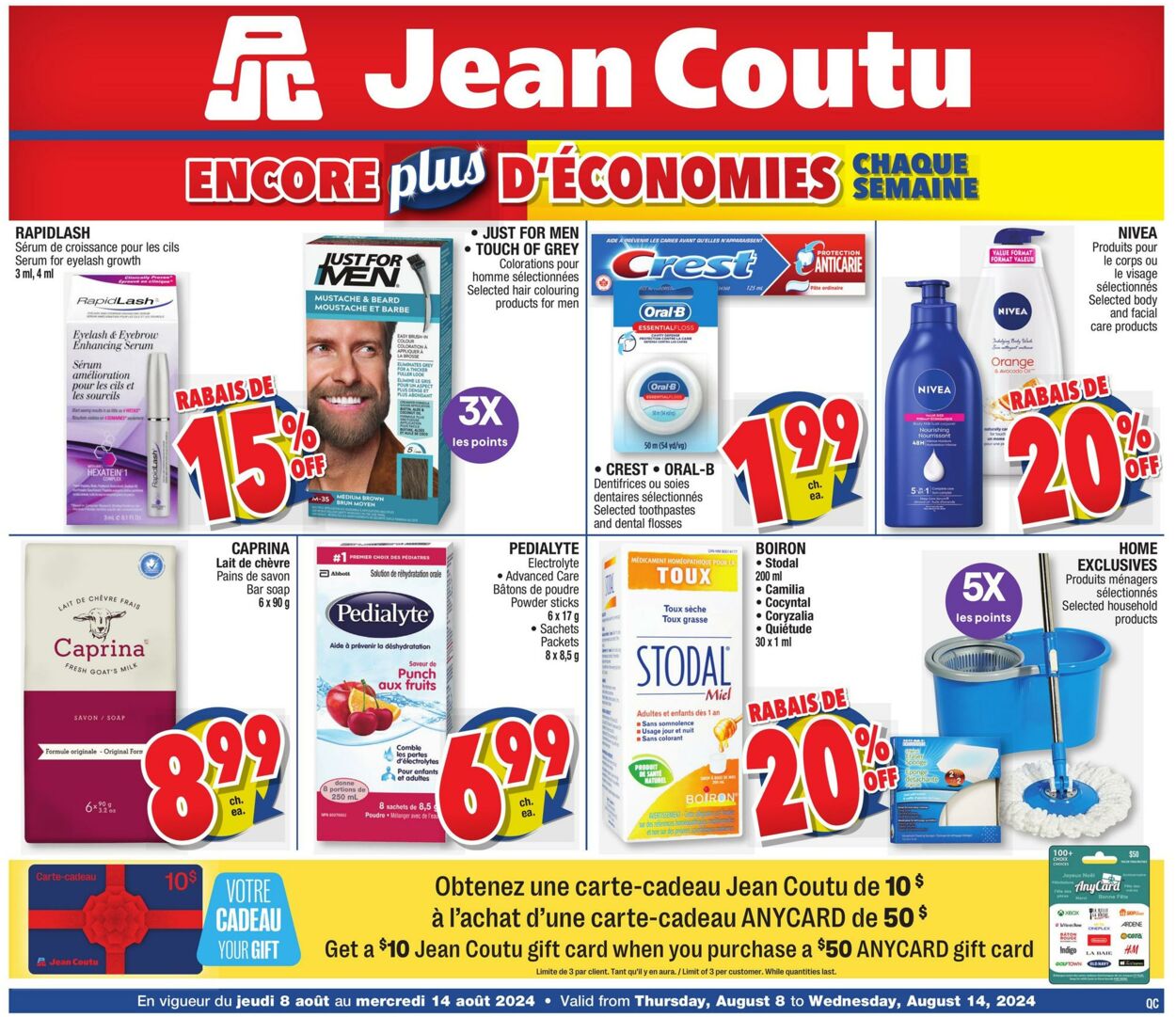 Flyer Jean Coutu 08.08.2024 - 14.08.2024