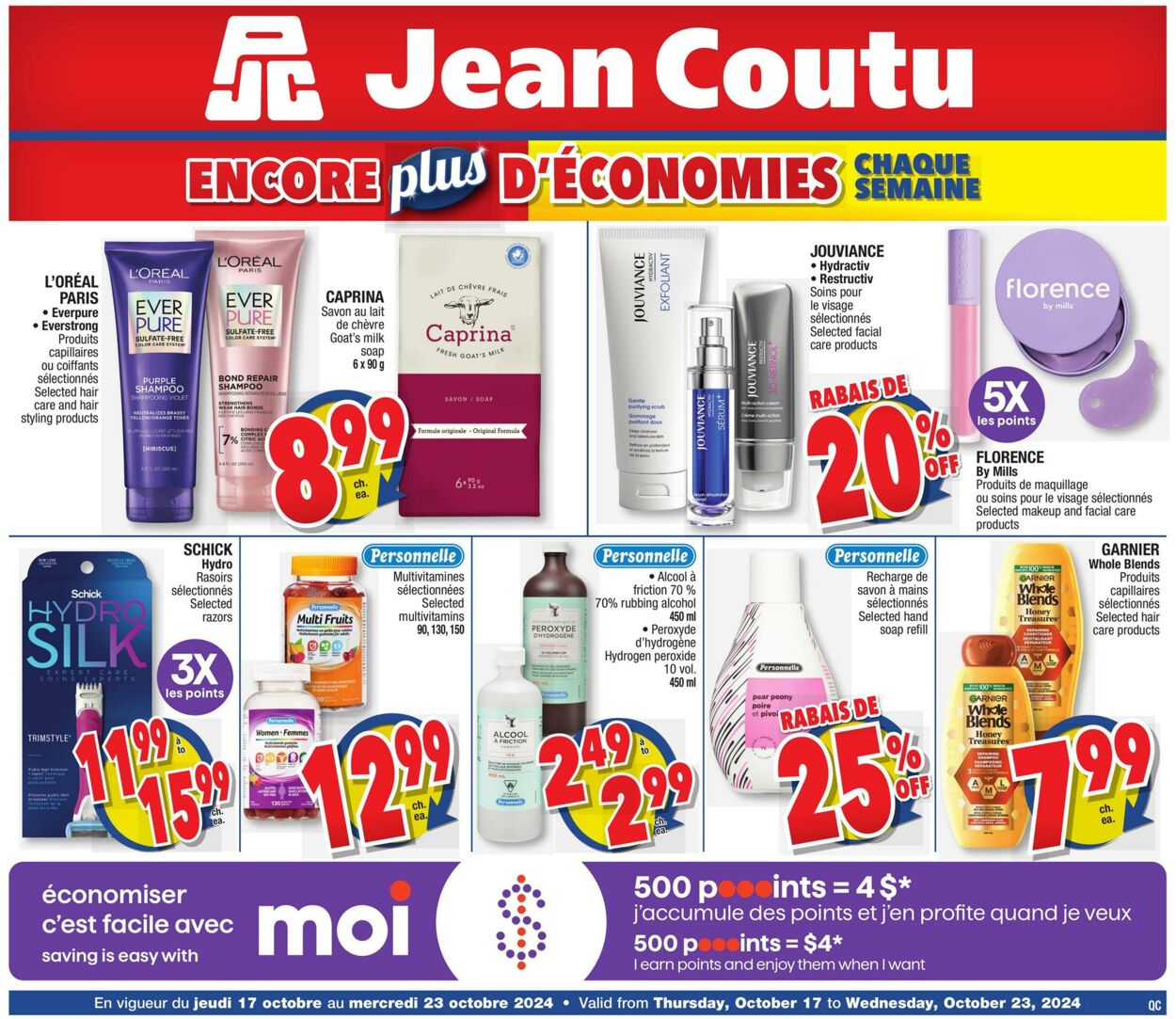 Flyer Jean Coutu 17.10.2024 - 23.10.2024