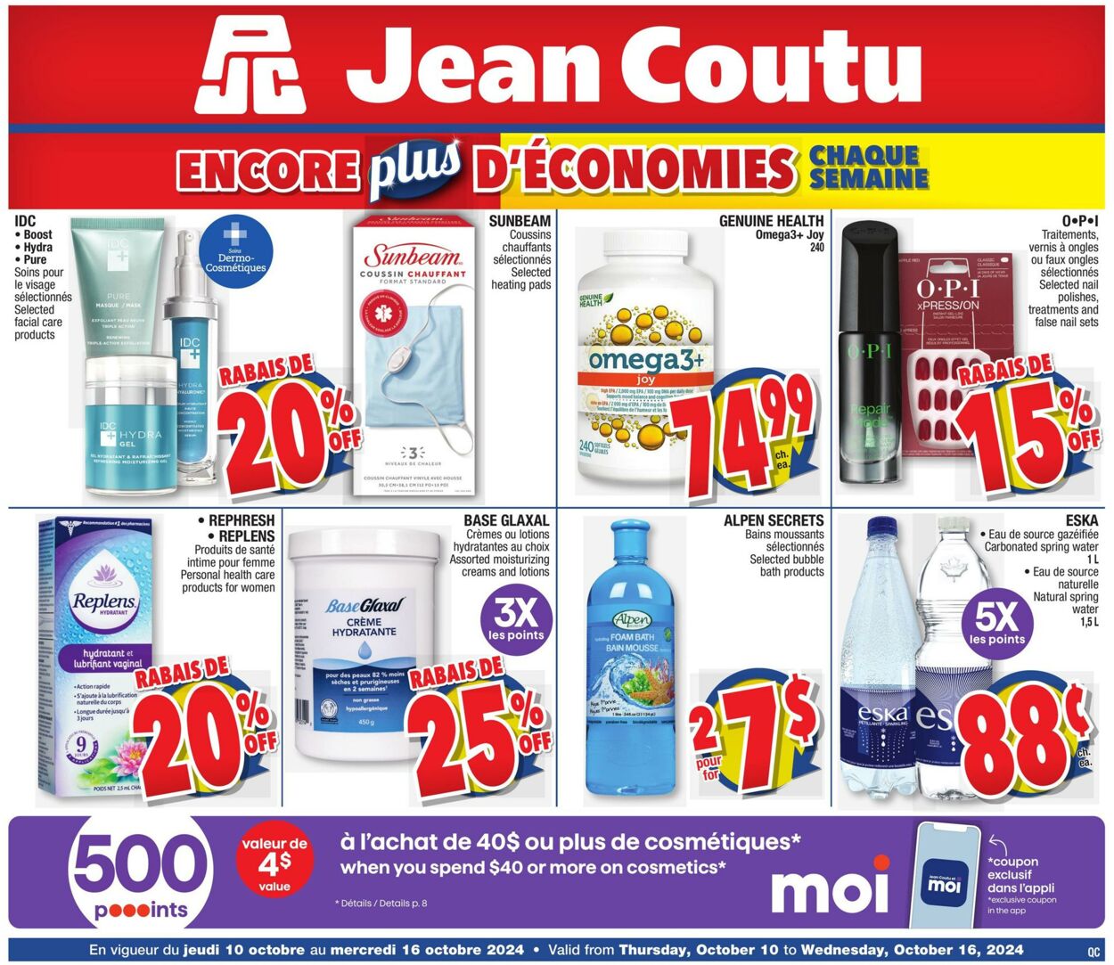 Flyer Jean Coutu 10.10.2024 - 16.10.2024