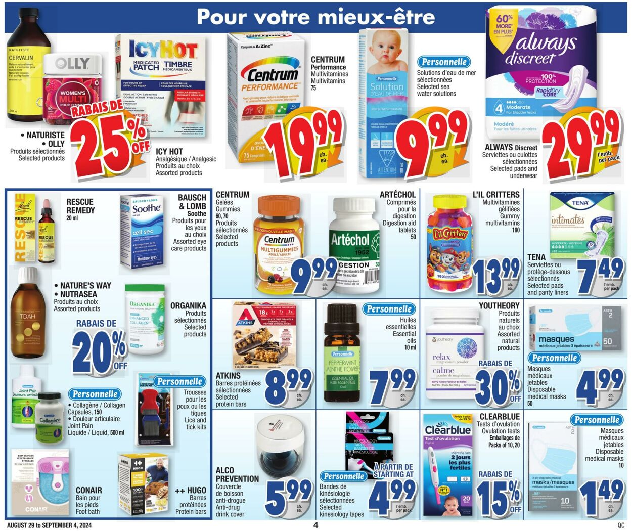 Flyer Jean Coutu 29.08.2024 - 04.09.2024