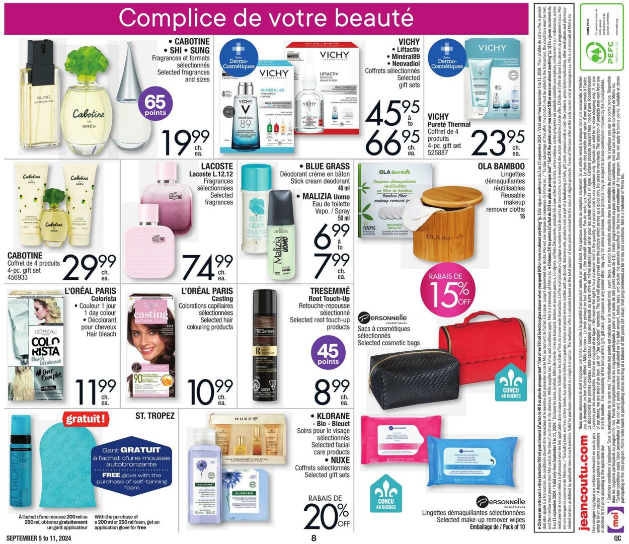 Flyer Jean Coutu 05.09.2024 - 11.09.2024