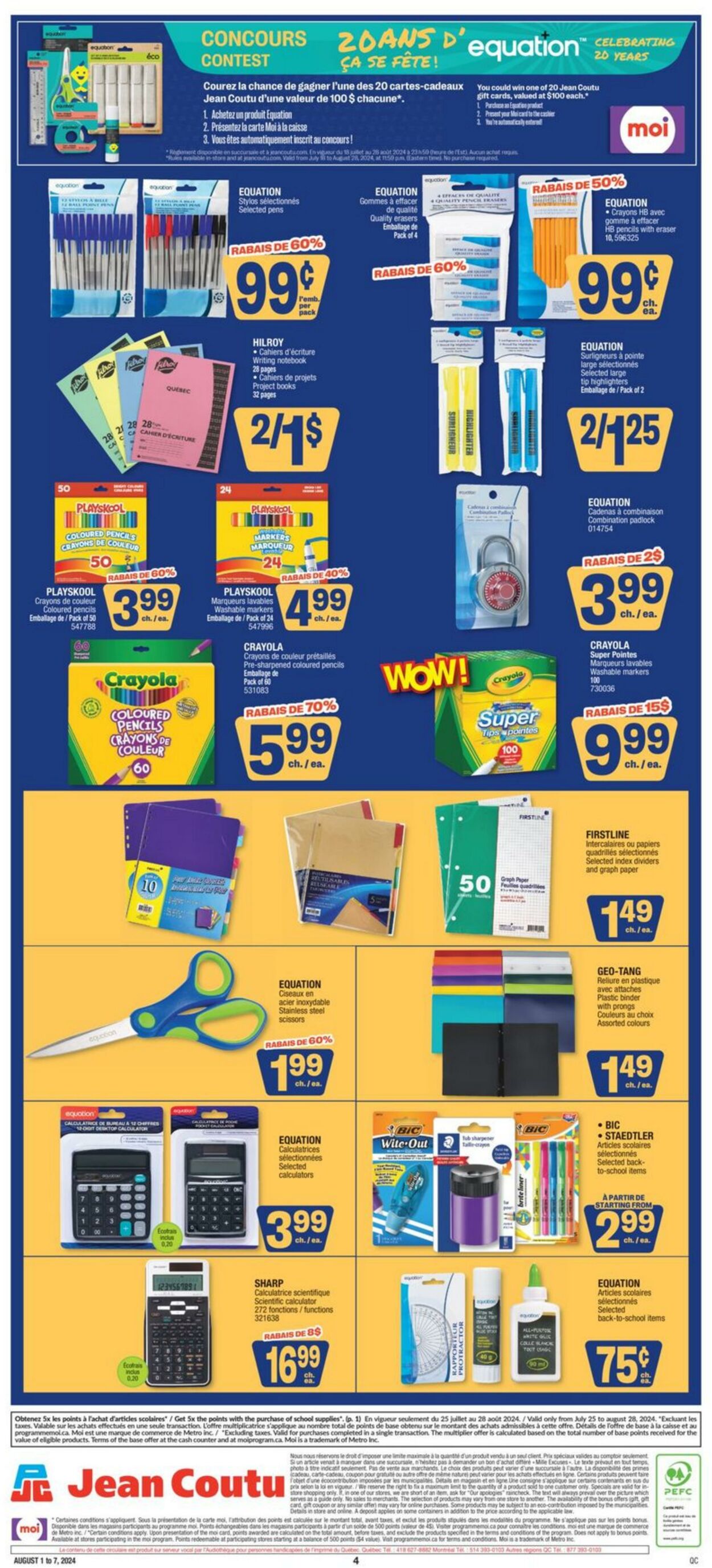 Flyer Jean Coutu 01.08.2024 - 07.08.2024