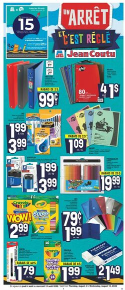 global.promotion Jean Coutu 04.08.2022-10.08.2022