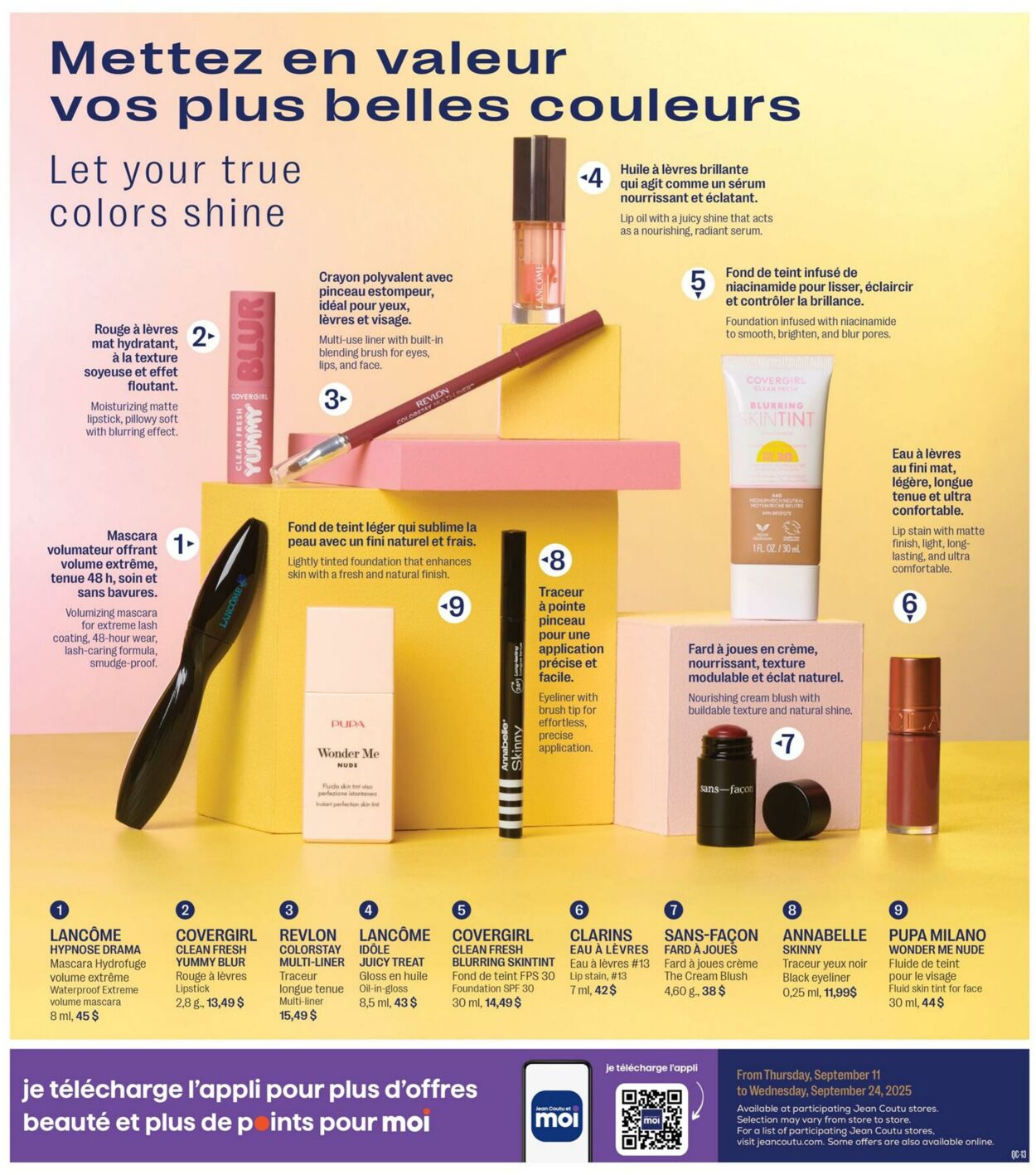 Flyer Jean Coutu 11.09.2025 - 17.09.2025