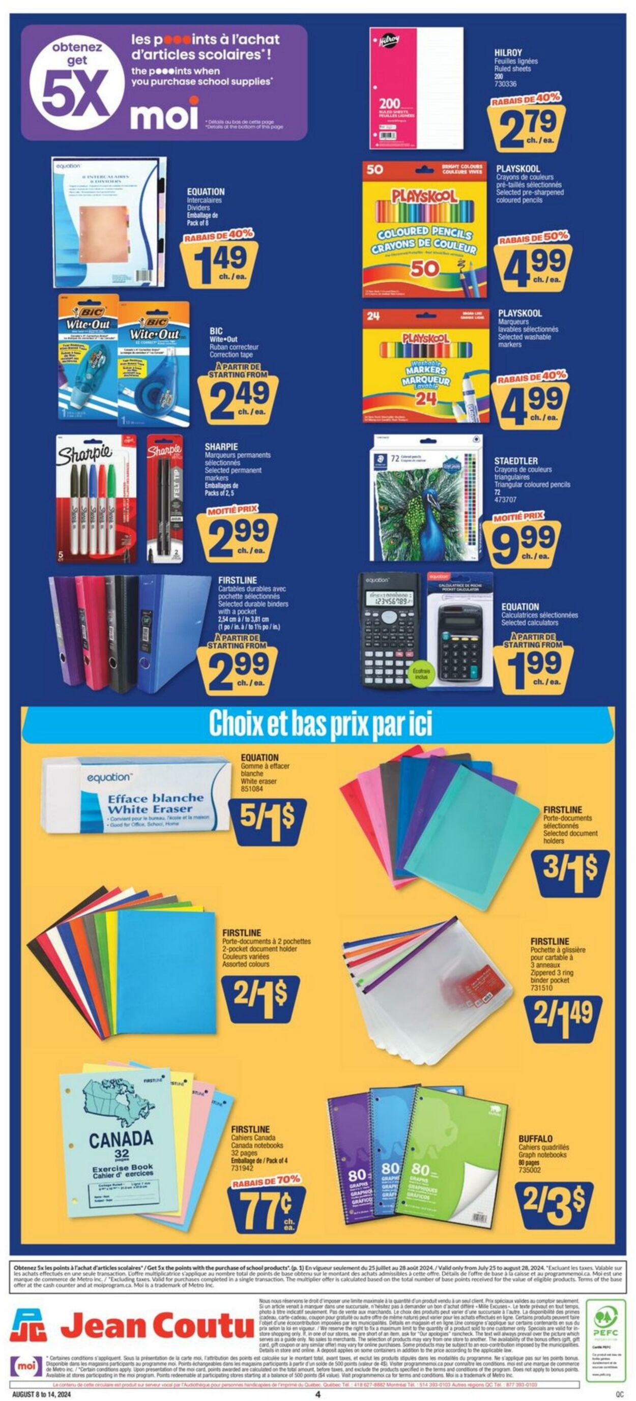 Flyer Jean Coutu 08.08.2024 - 14.08.2024