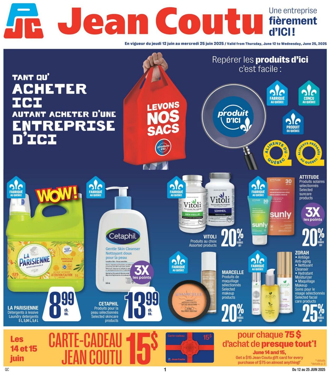 Flyer Jean Coutu 12.06.2025 - 25.06.2025